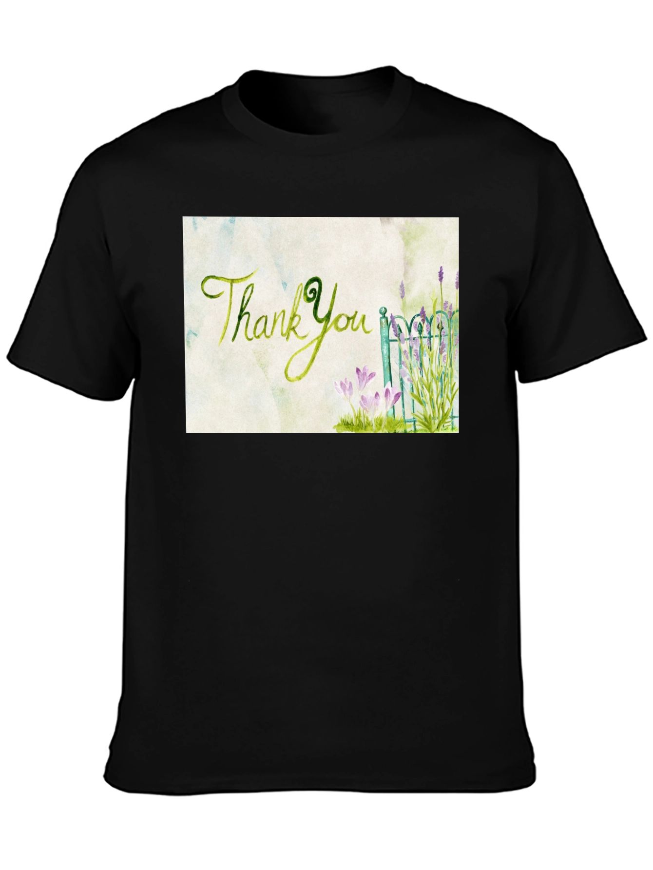 Thank You Garden T-Shirt - Artistic Graphic Tee