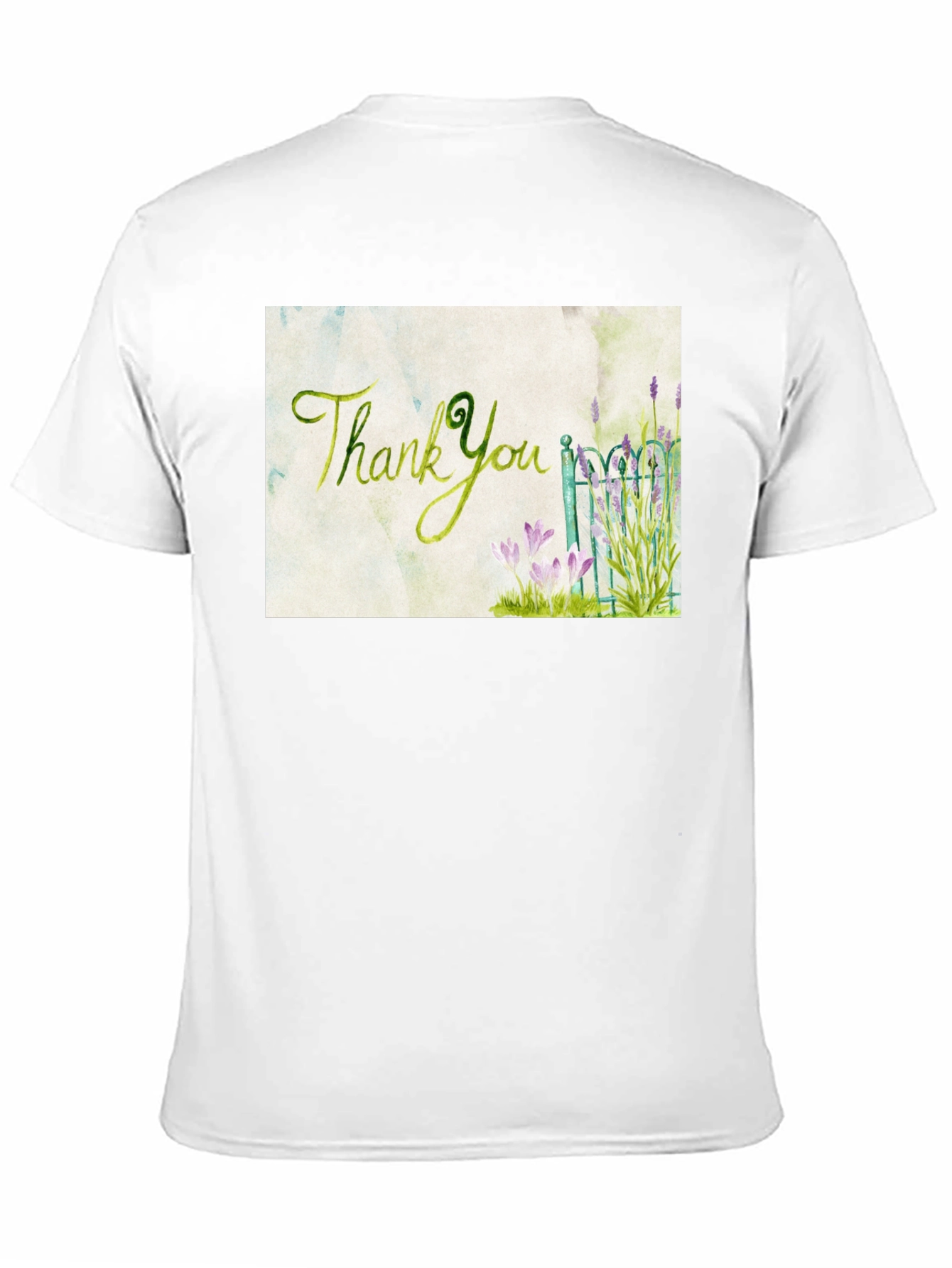 Thank You Garden T-Shirt - Artistic Graphic Tee