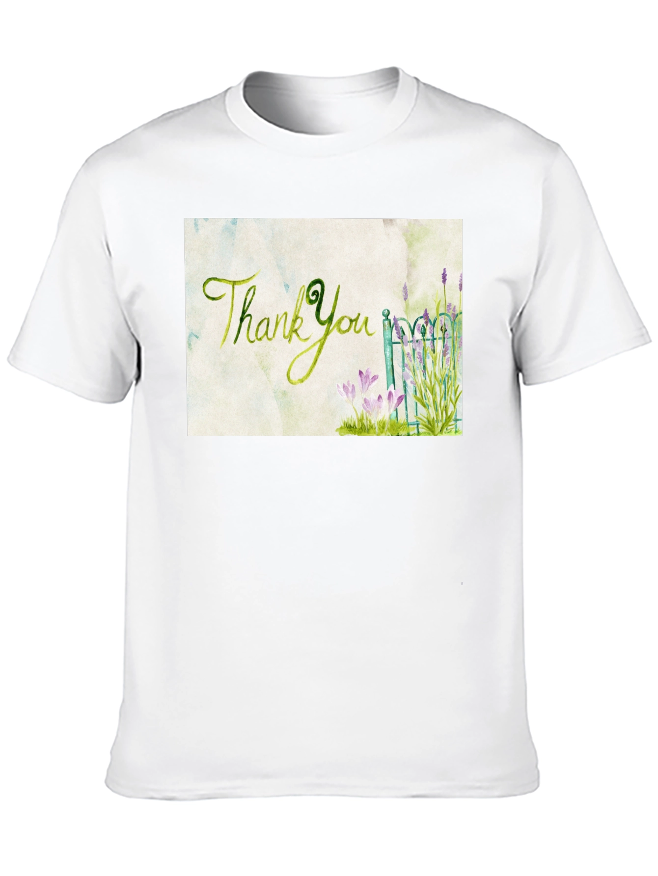 Thank You Garden T-Shirt - Artistic Graphic Tee