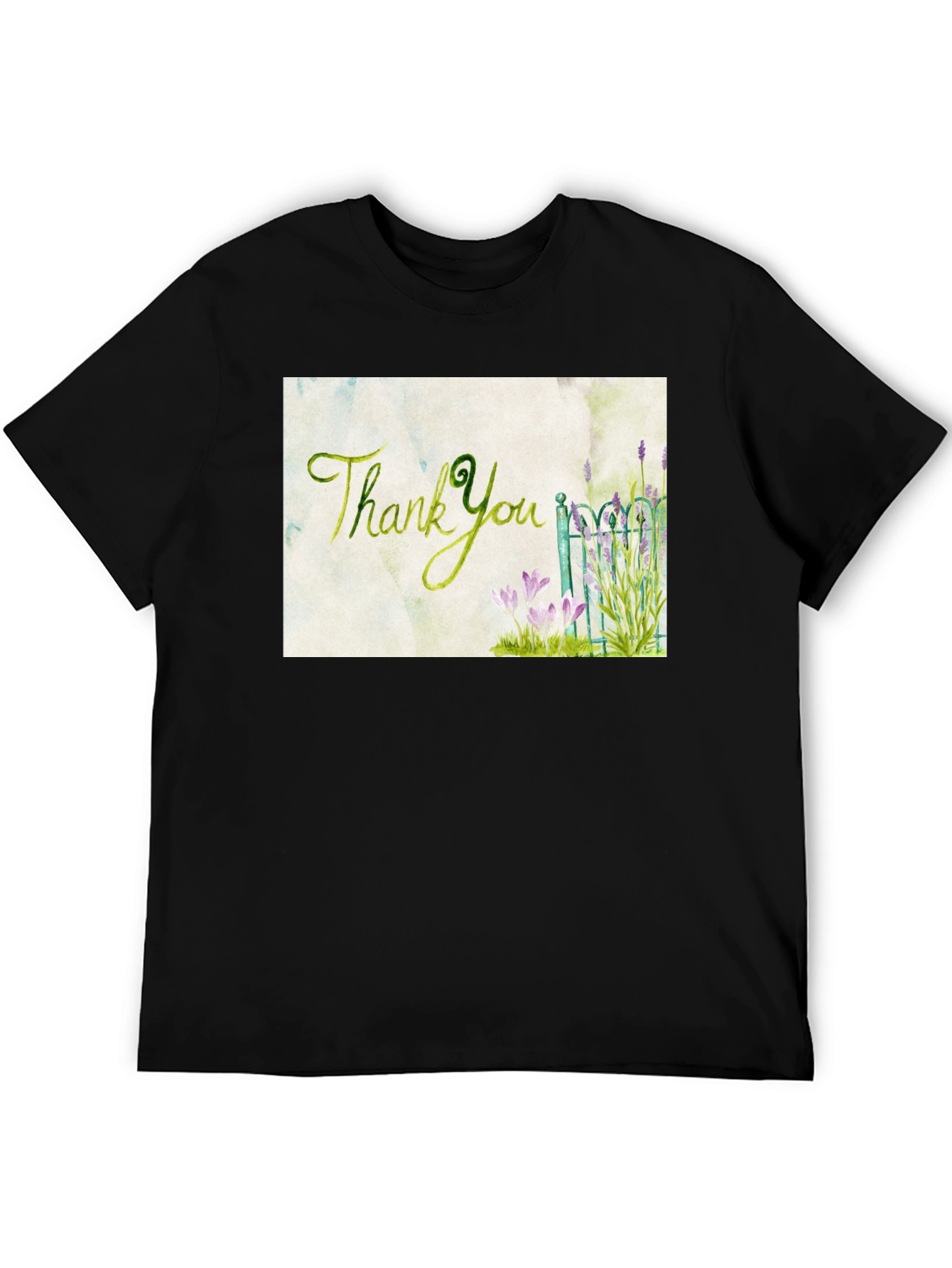 Thank You Garden T-Shirt - Artistic Graphic Tee