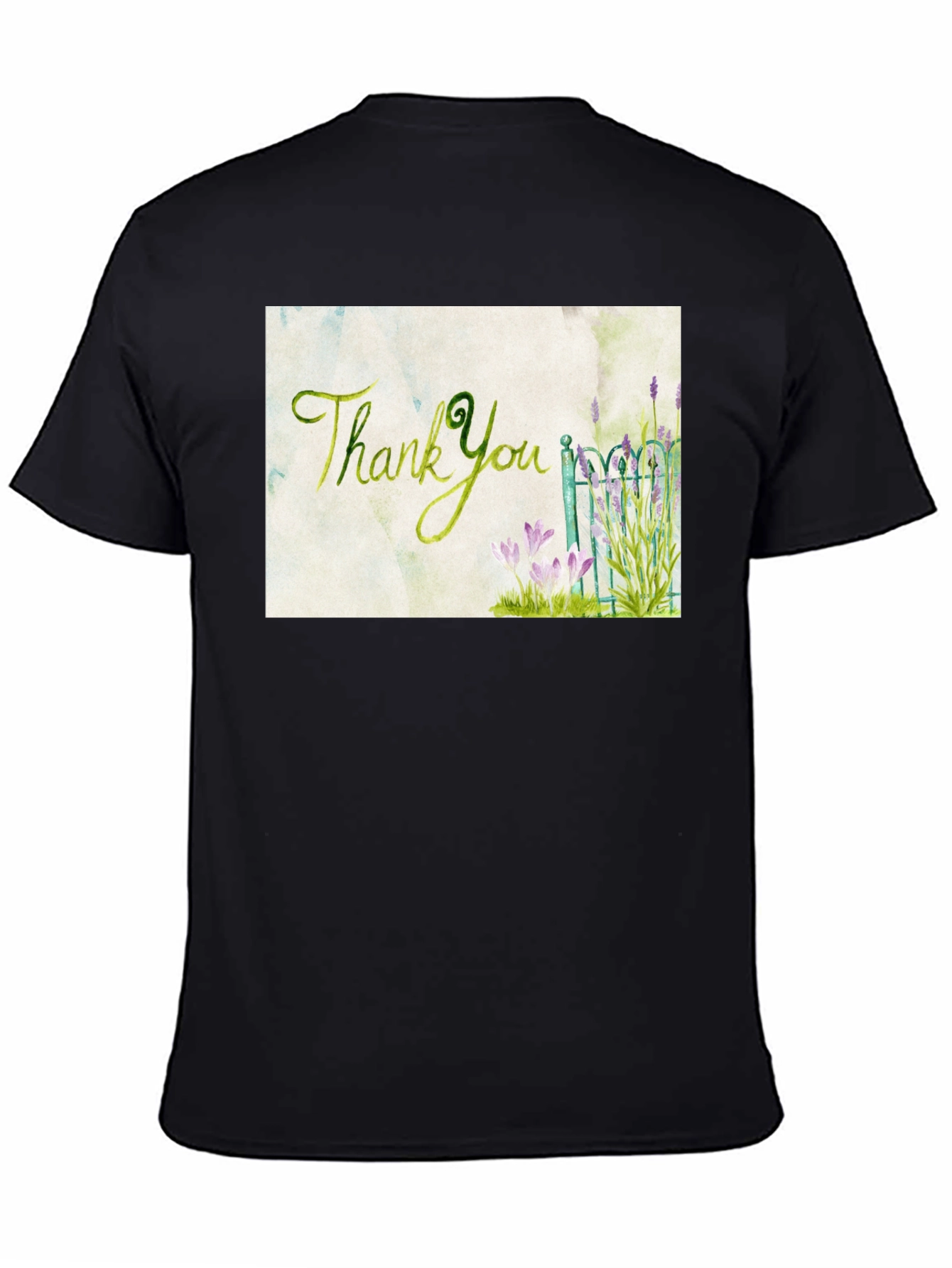 Thank You Garden T-Shirt - Artistic Graphic Tee