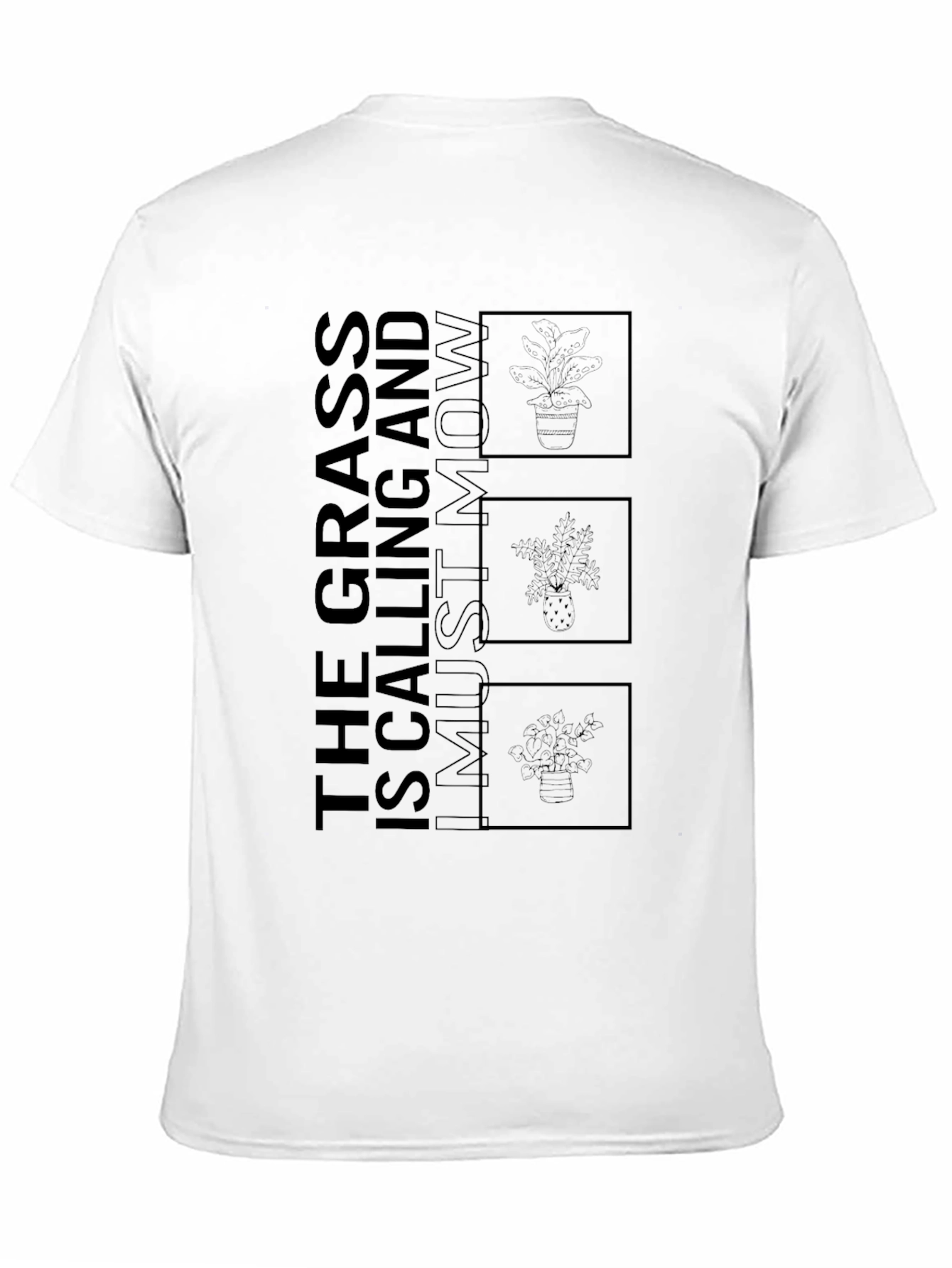 The Grass is Calling Black Graphic Tee