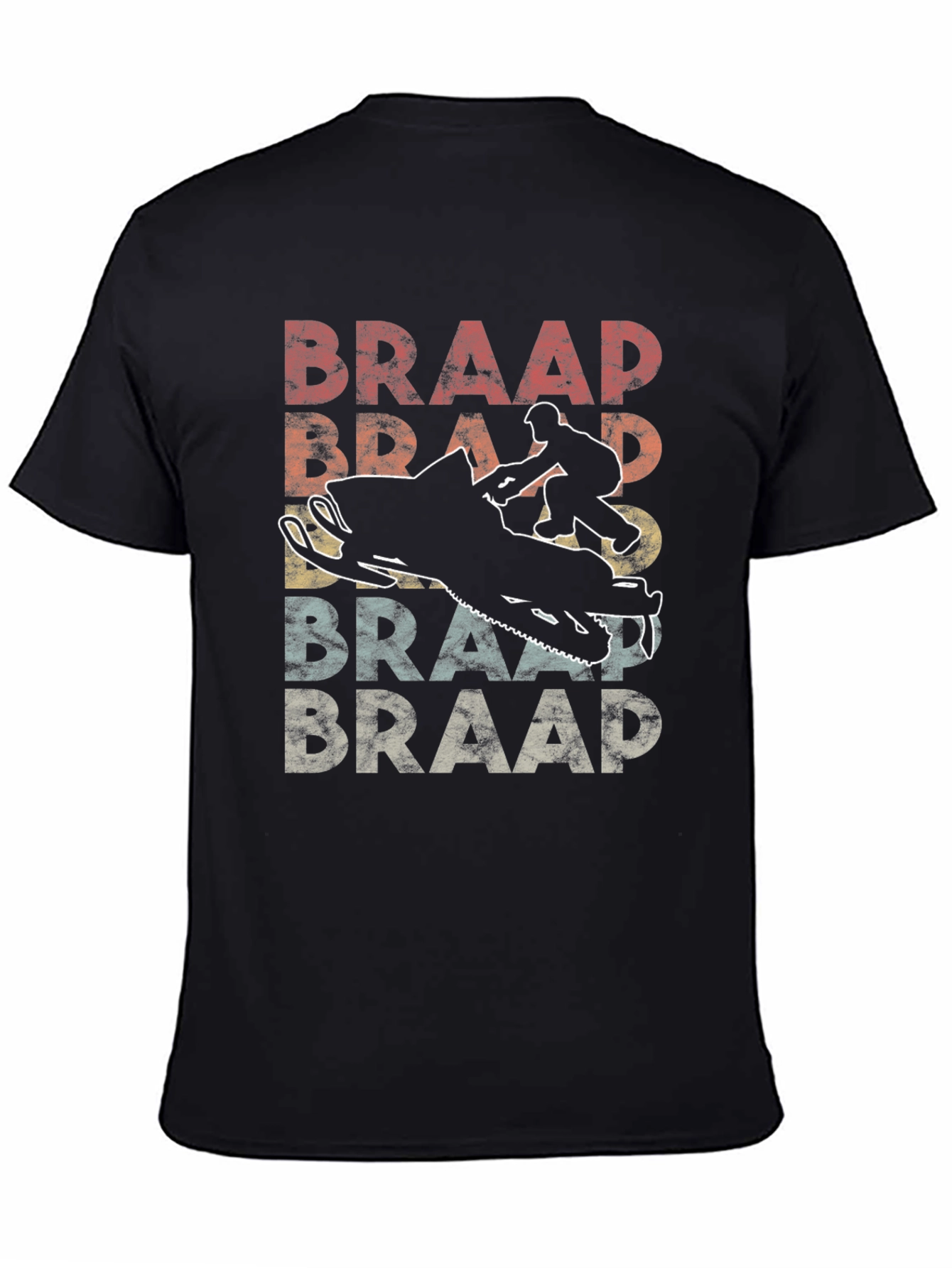 Braap Retro Snowmobile Graphic T-Shirt