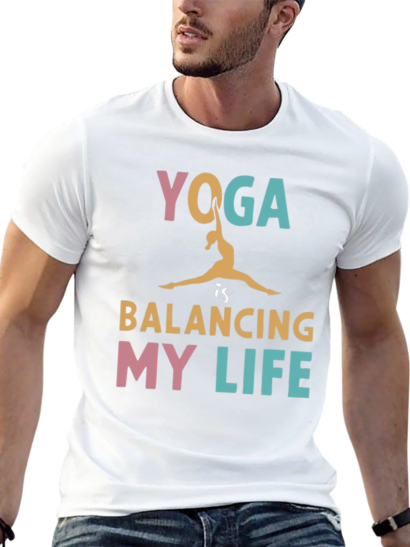 Yoga Balancing Life Graphic Tee