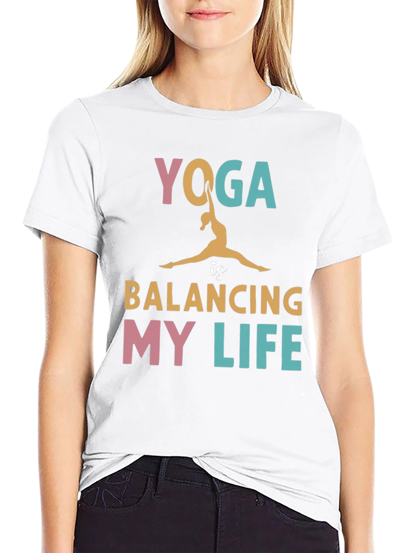 Yoga Balancing Life Graphic Tee