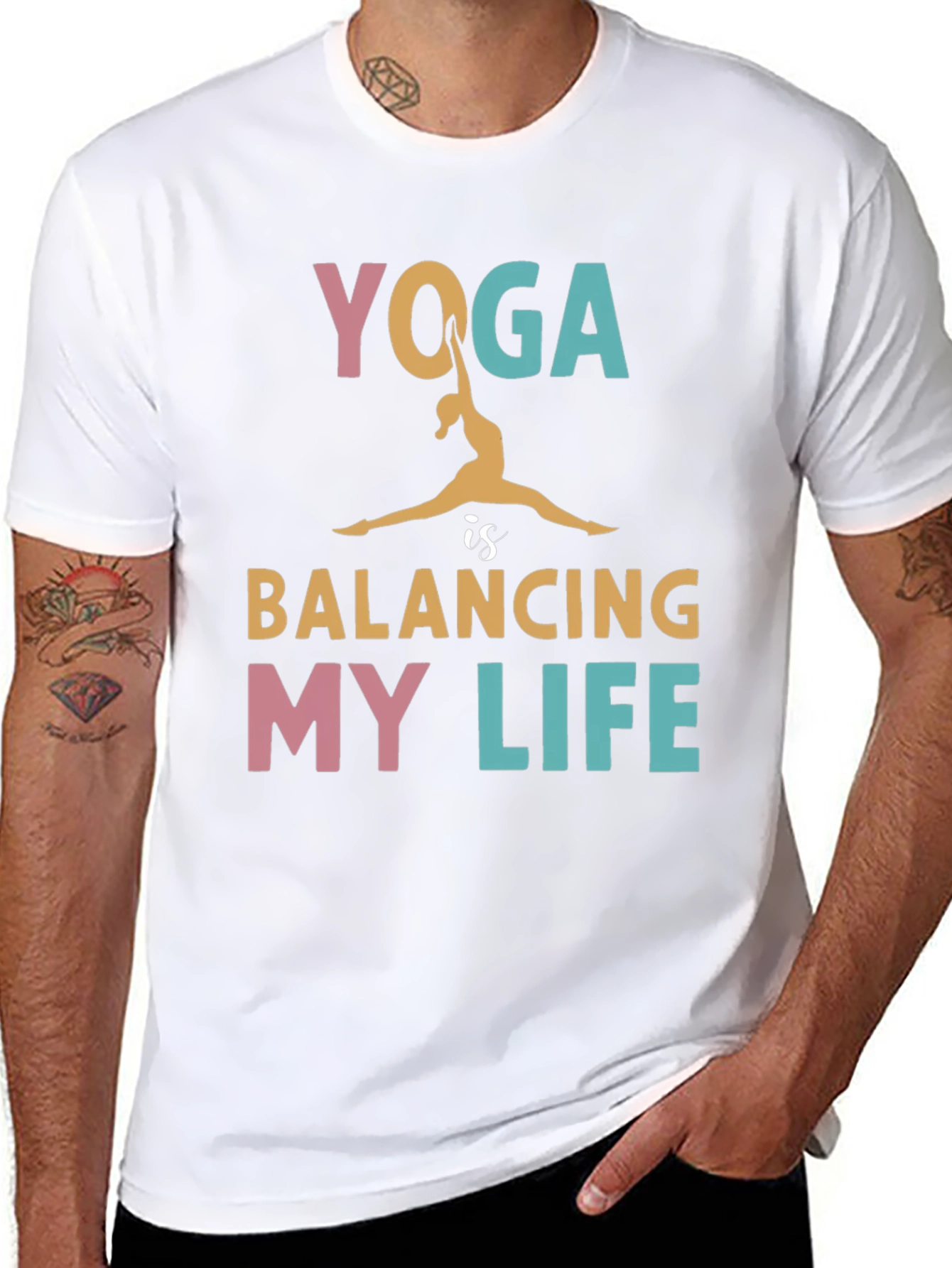 Yoga Balancing Life Graphic Tee