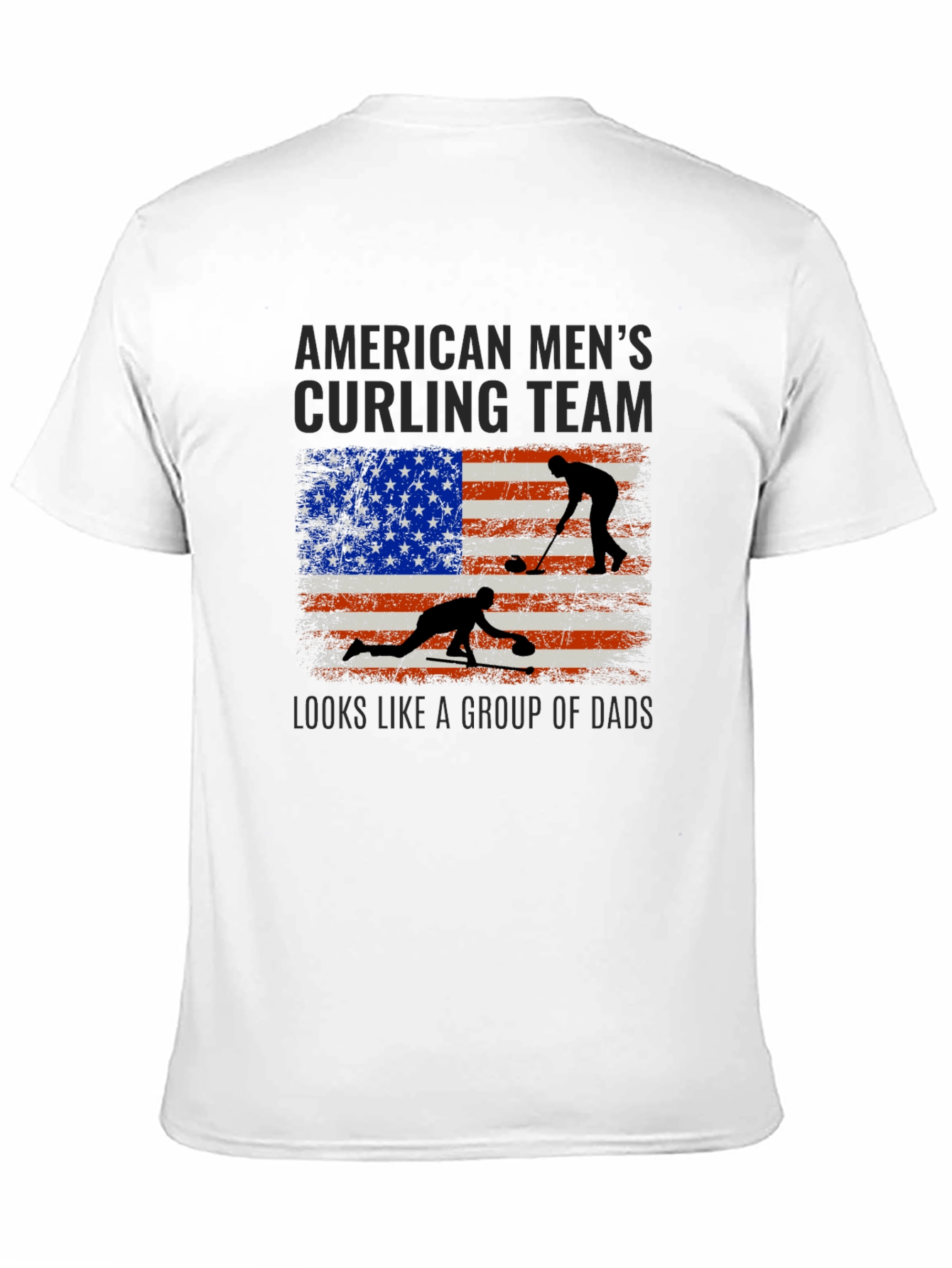 American Mens Curling Team T-Shirt