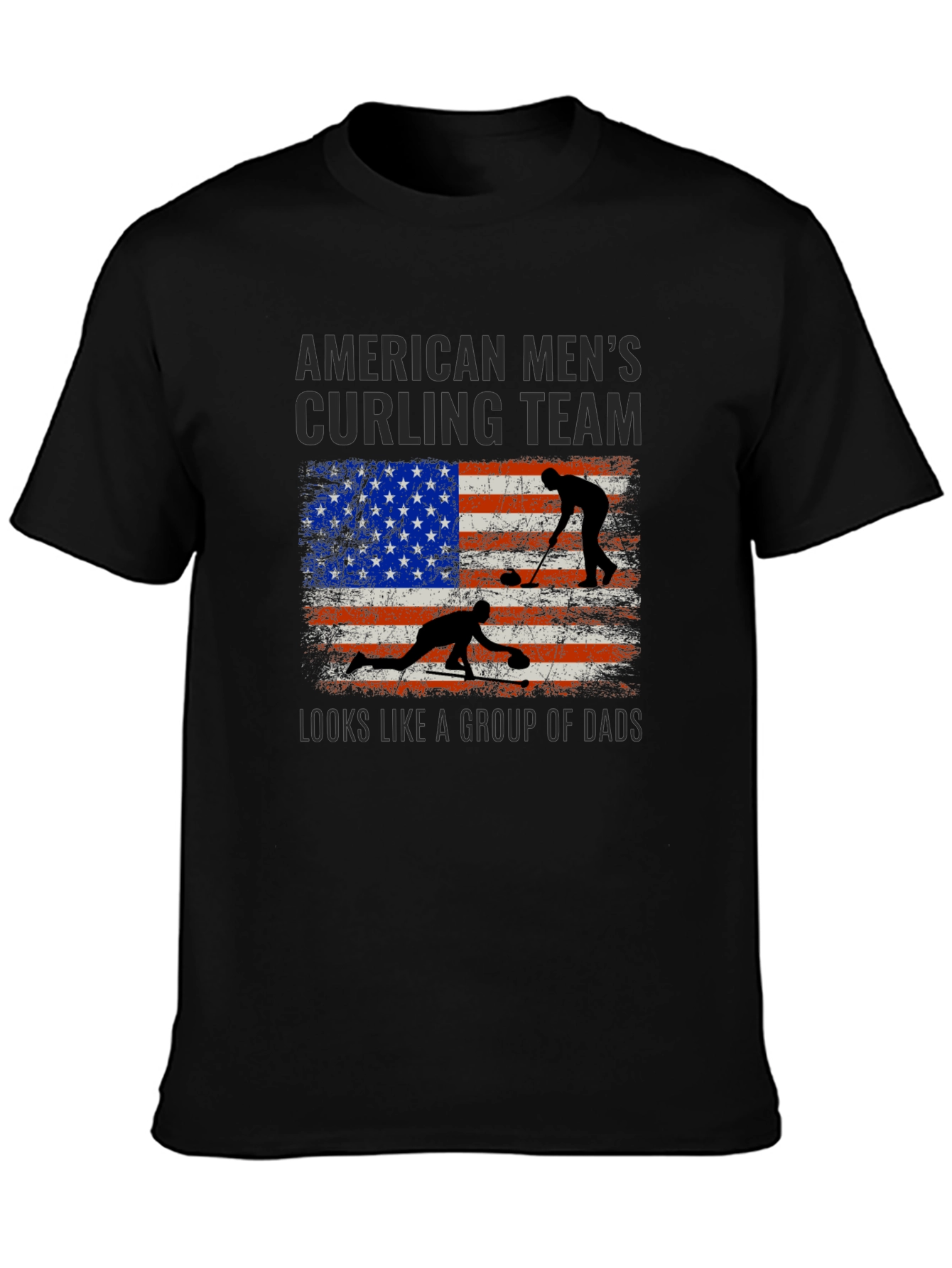 American Mens Curling Team T-Shirt