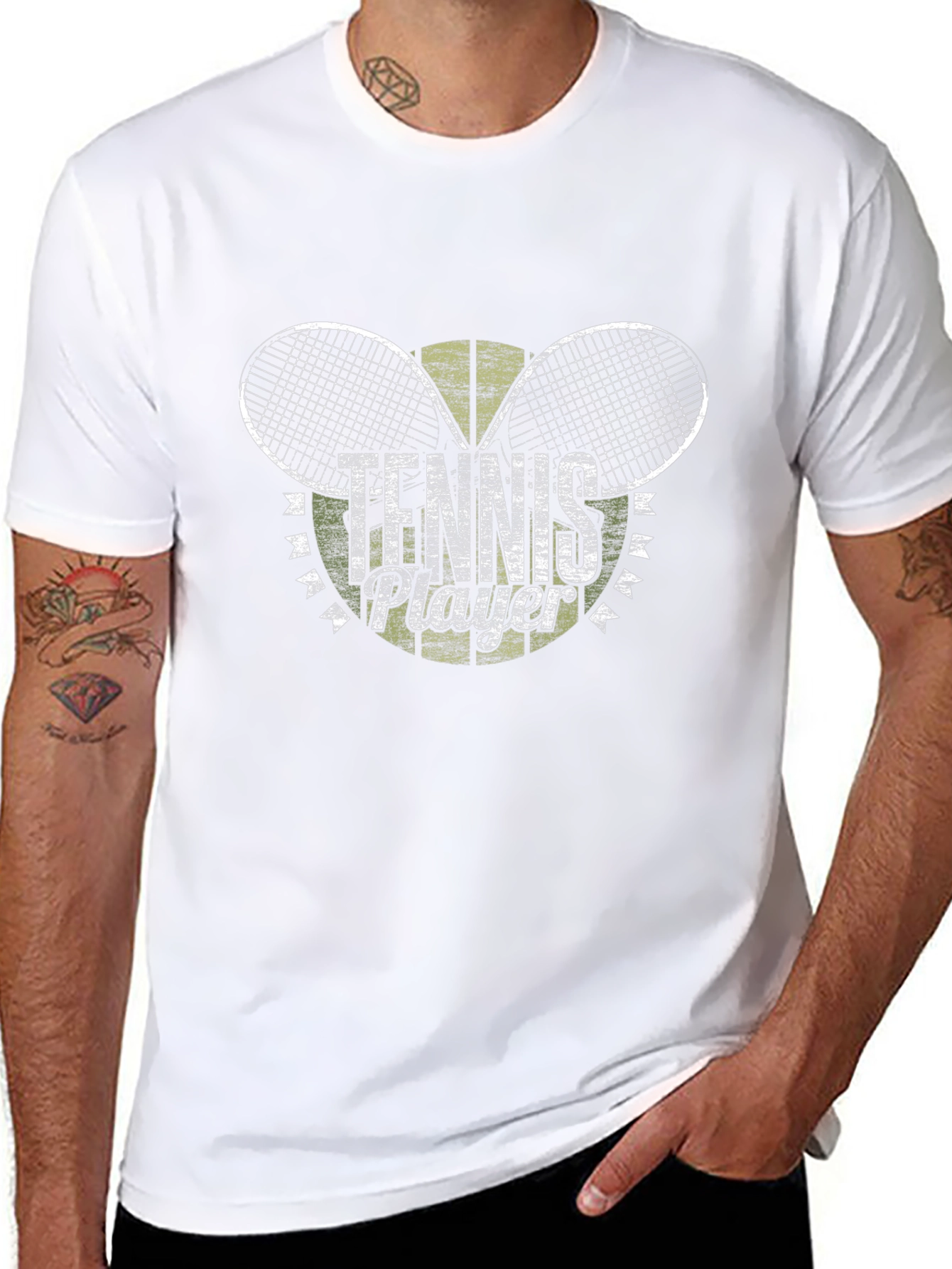 Tennis Player Graphic T-Shirt