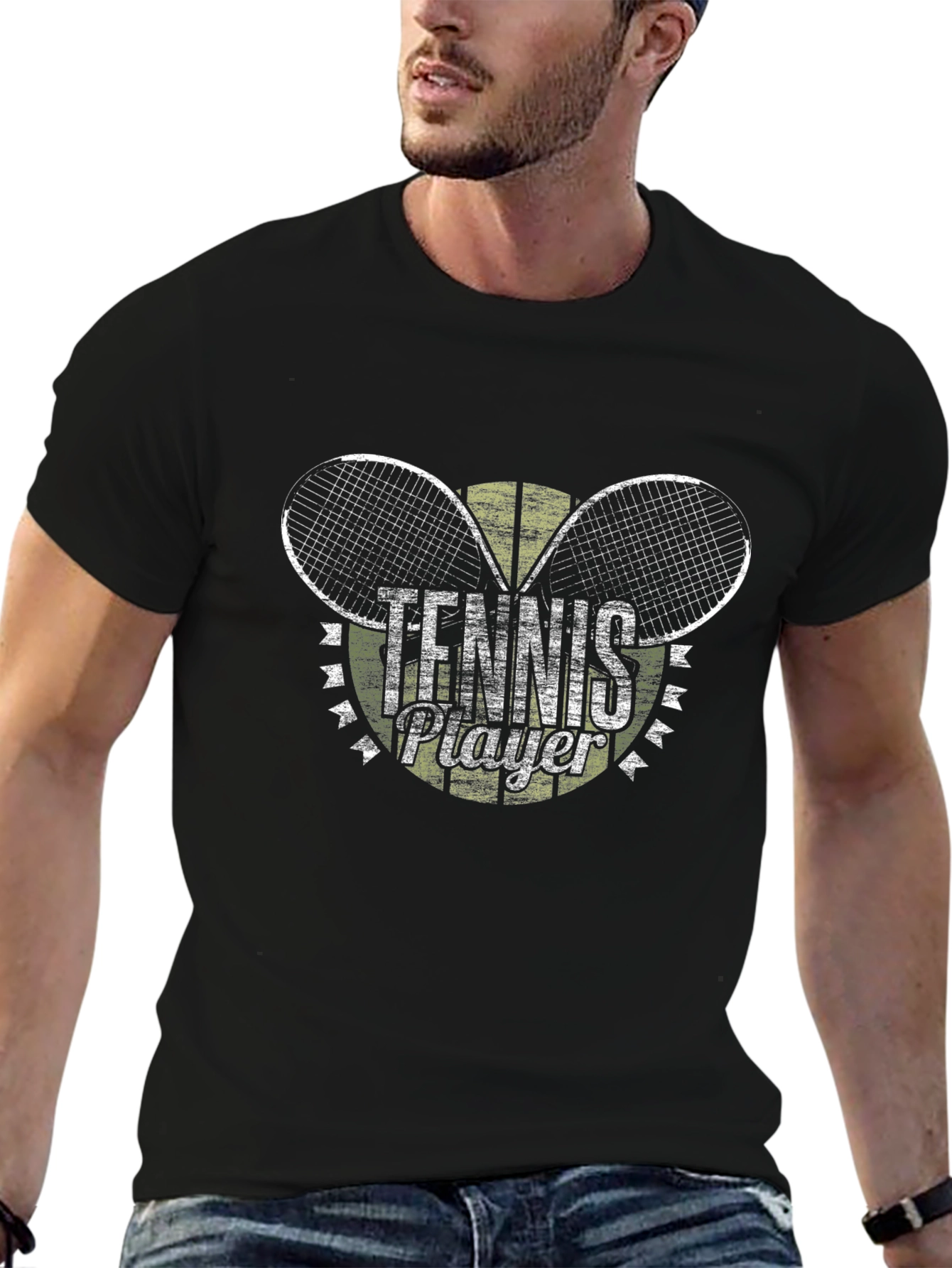 Tennis Player Graphic T-Shirt