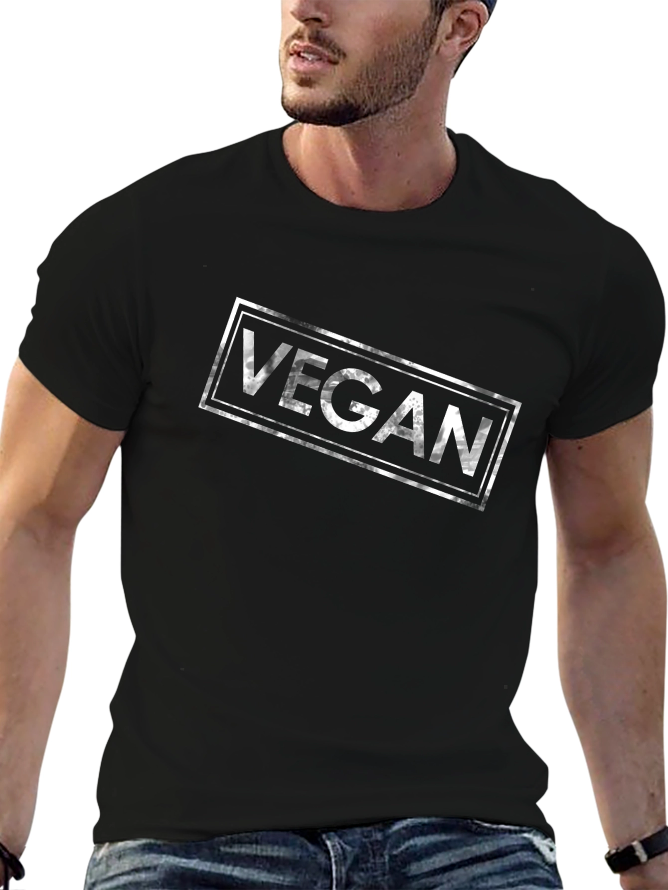 Vegan T-Shirt - Black Graphic Tee
