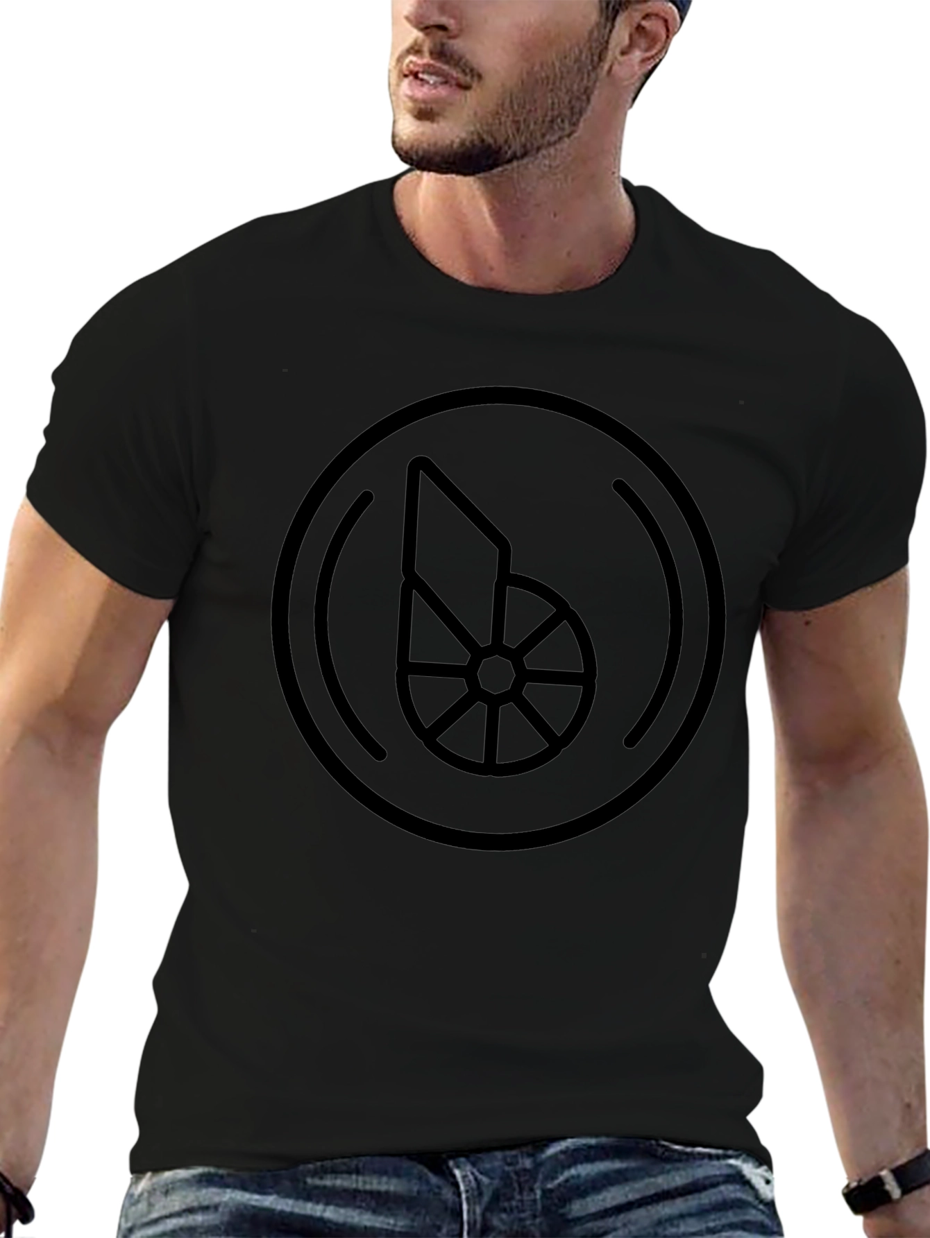 Abstract Circle Graphic T-Shirt - Unisex Cotton Tee