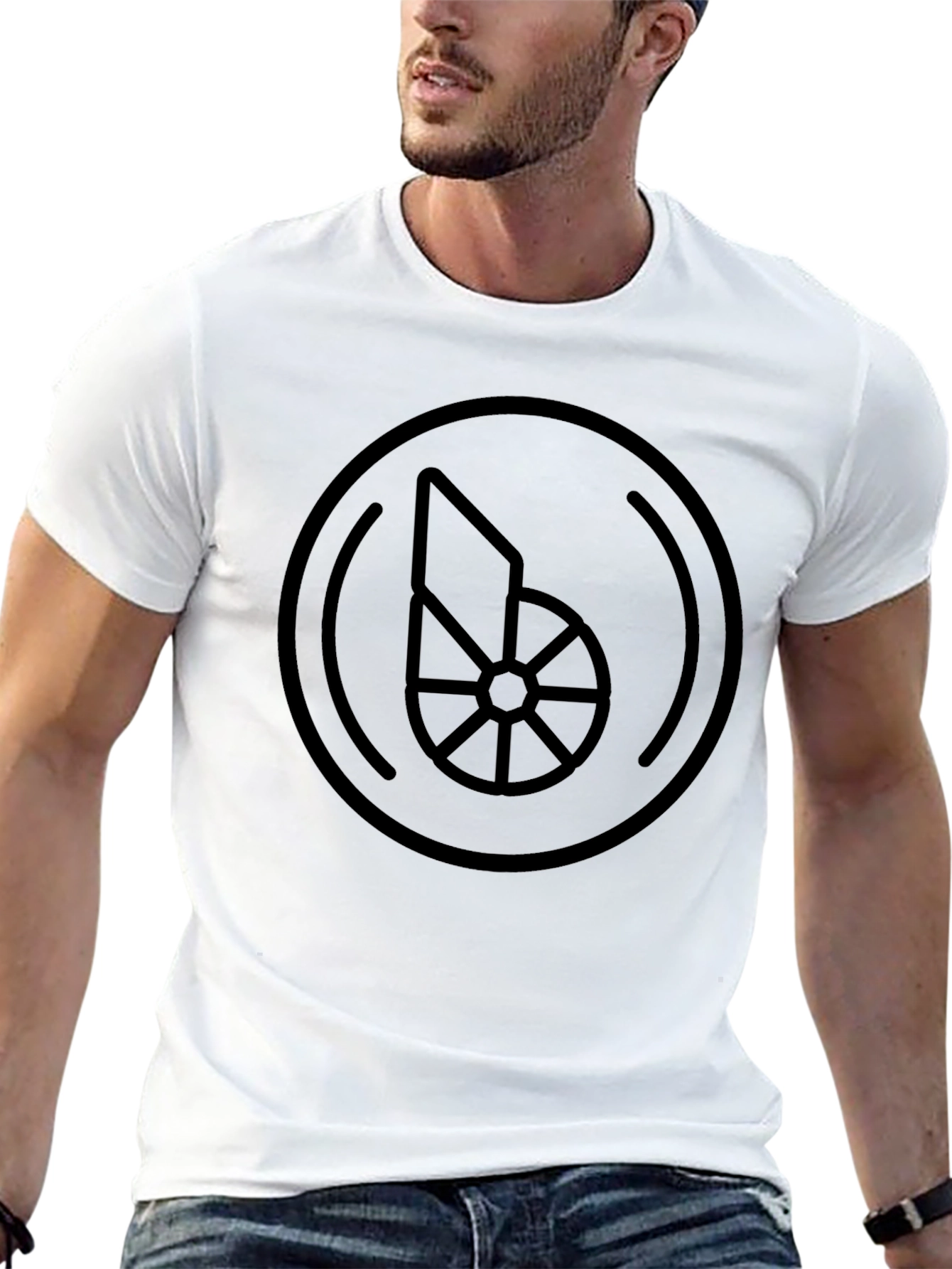 Abstract Circle Graphic T-Shirt - Unisex Cotton Tee