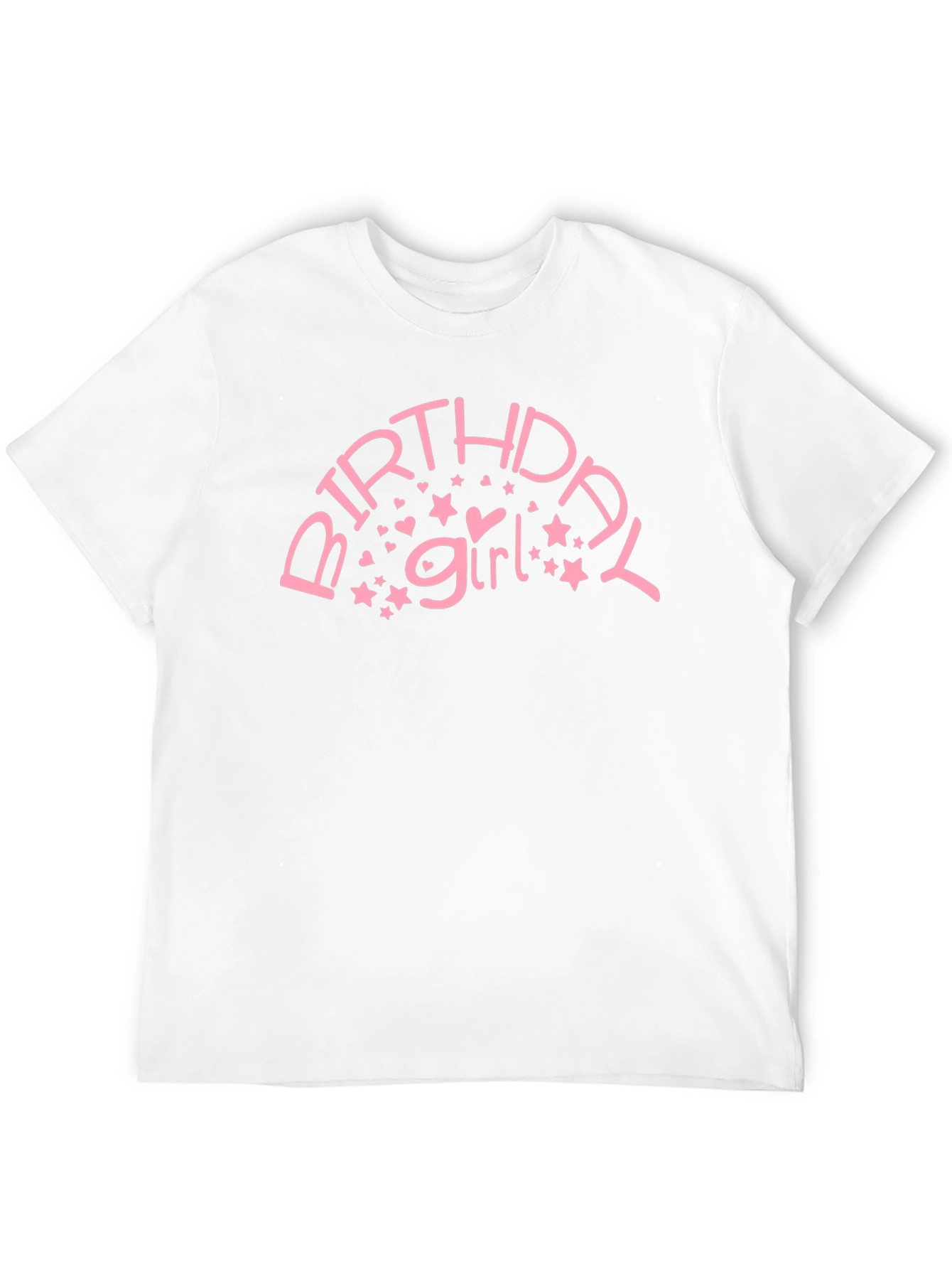 Birthday Girl Graphic Tee - Black Cotton T-Shirt
