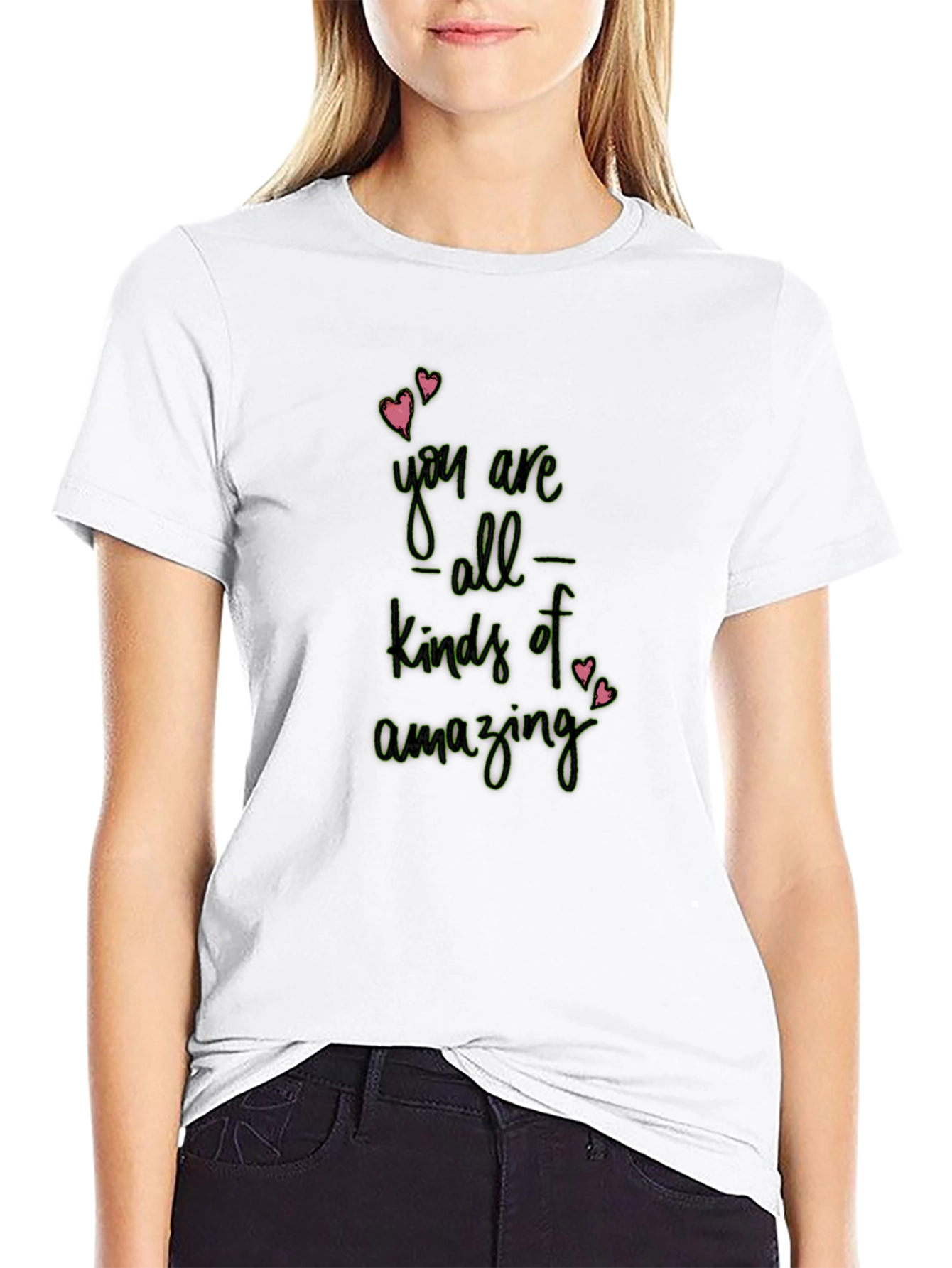 Amazing Tee - Positive Message Black T-Shirt