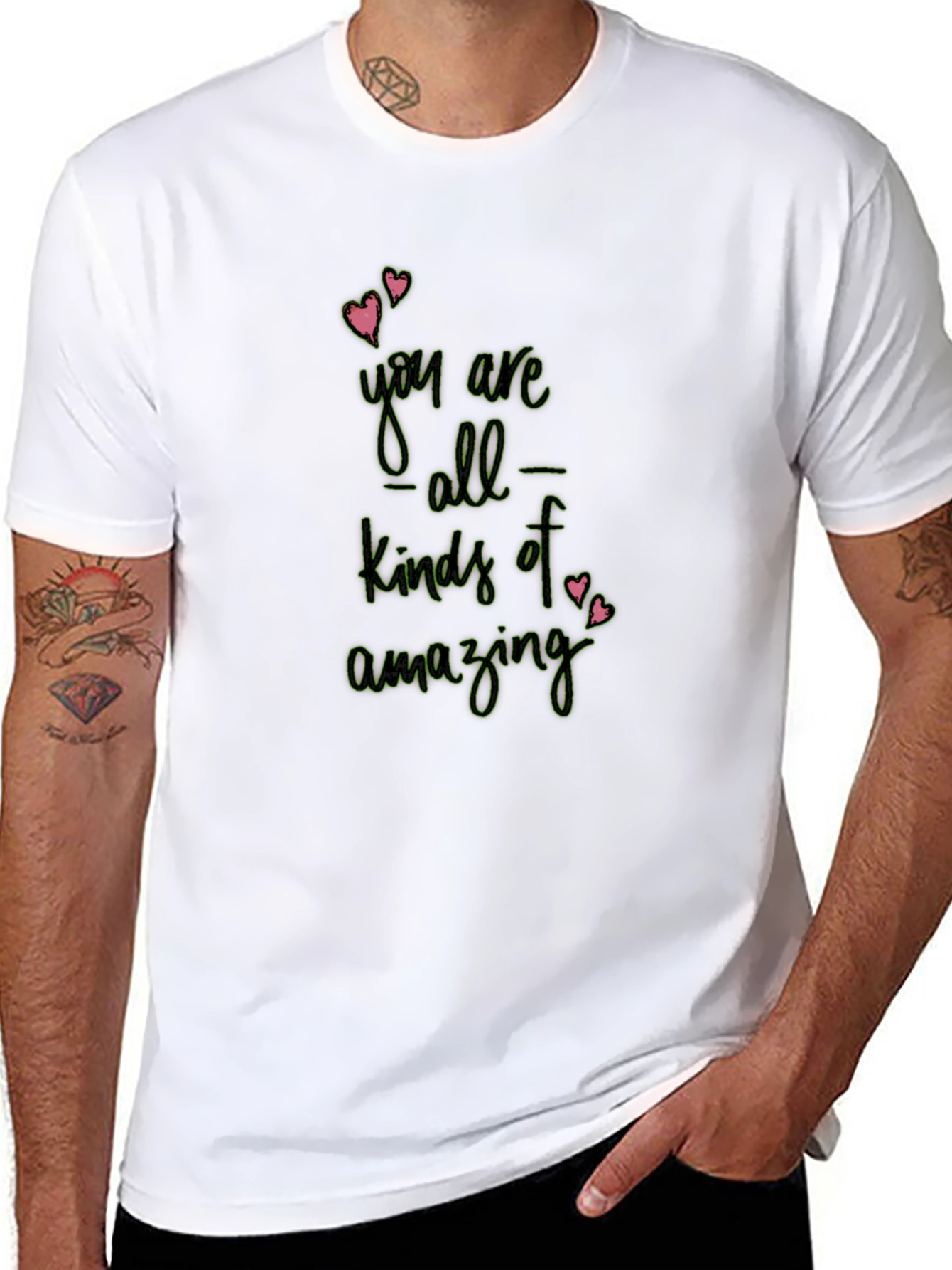 Amazing Tee - Positive Message Black T-Shirt