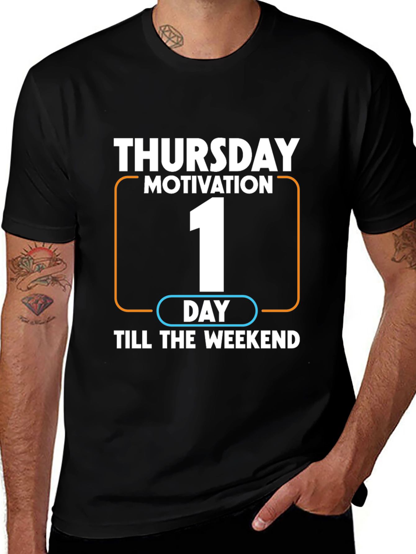 Thursday Motivation T-Shirt - One Day Till Weekend