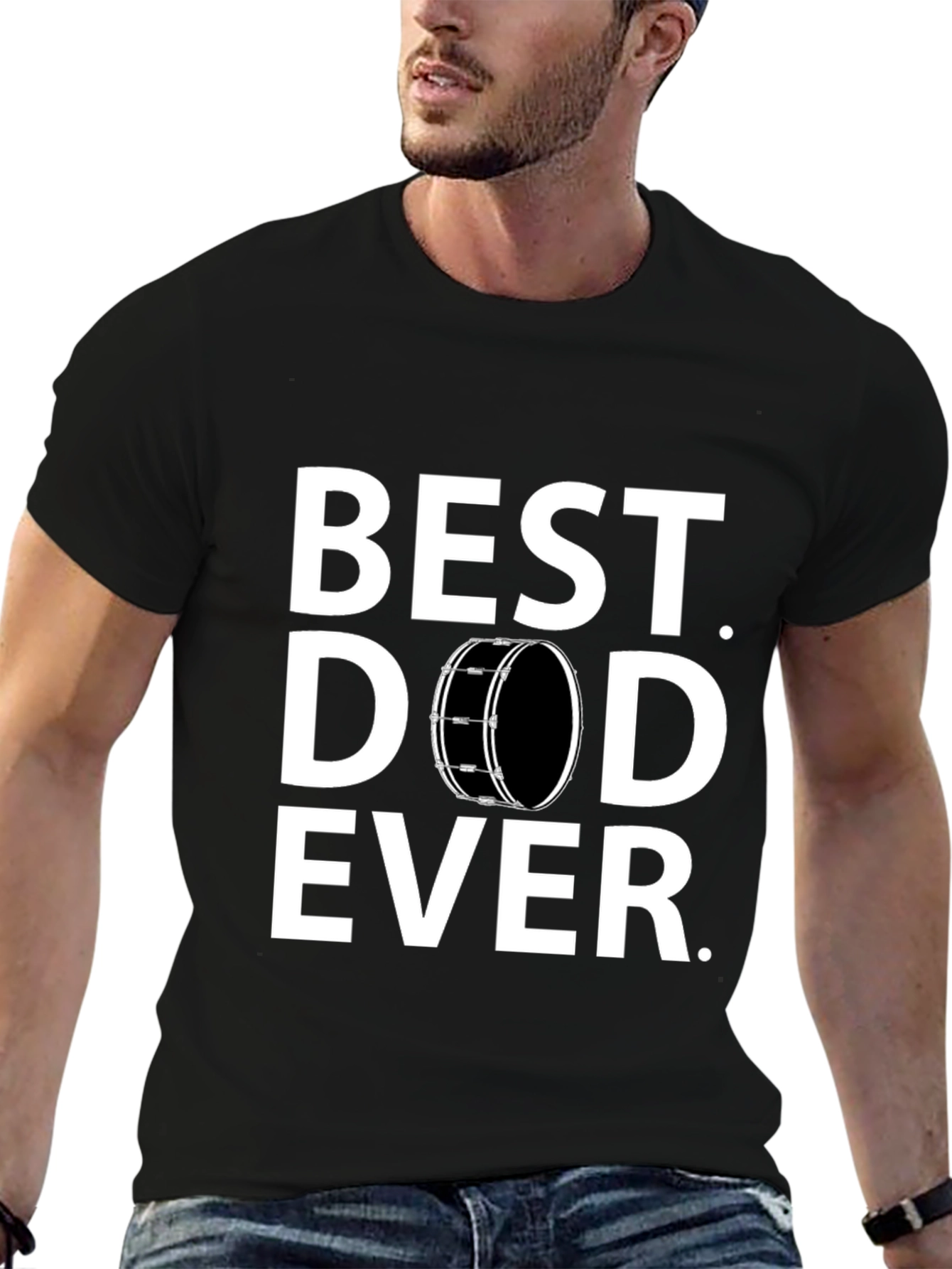 Best Dad Ever T-Shirt - Drummer Edition