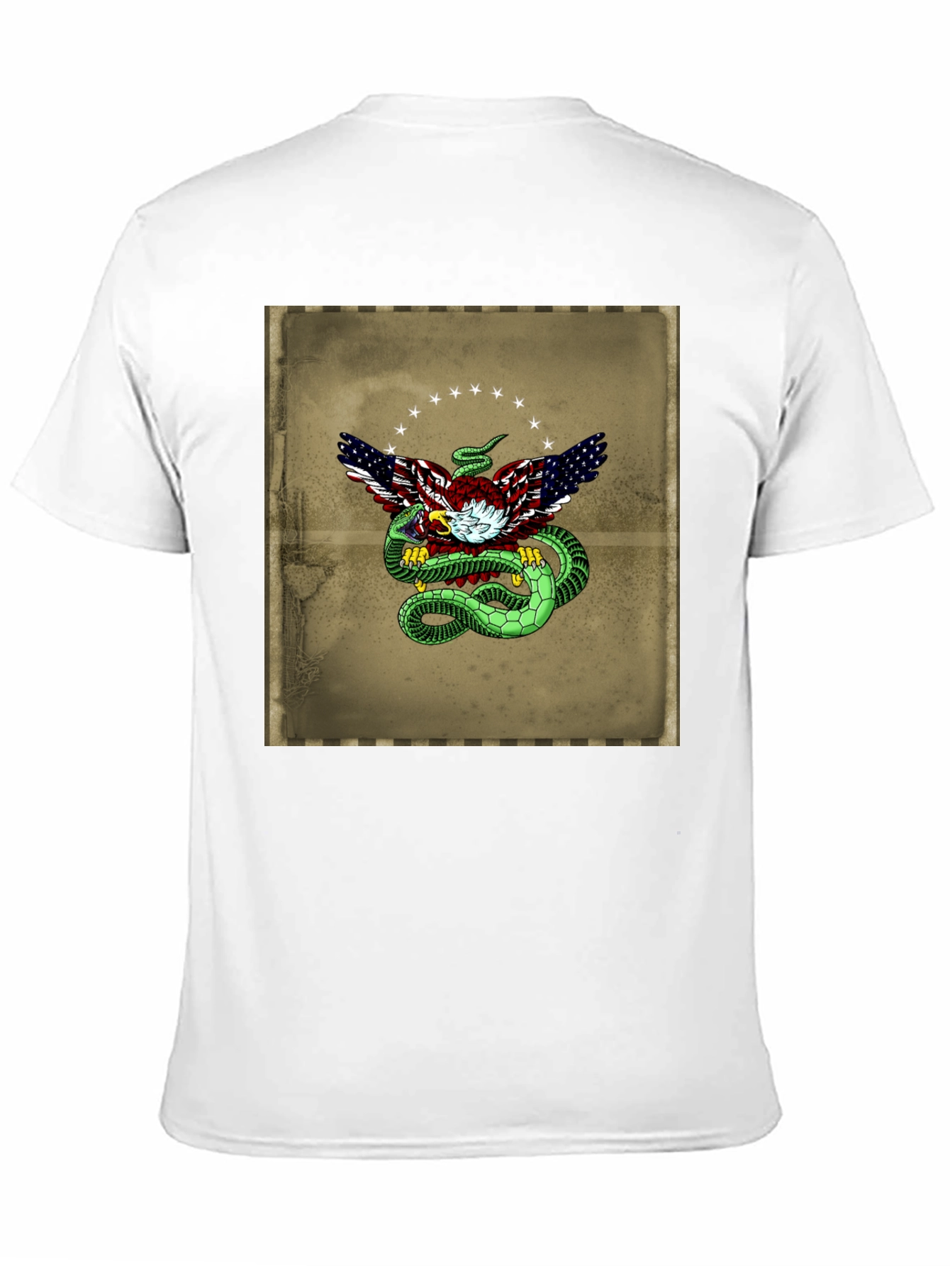 American Eagle & Snake Graphic T-Shirt - Black