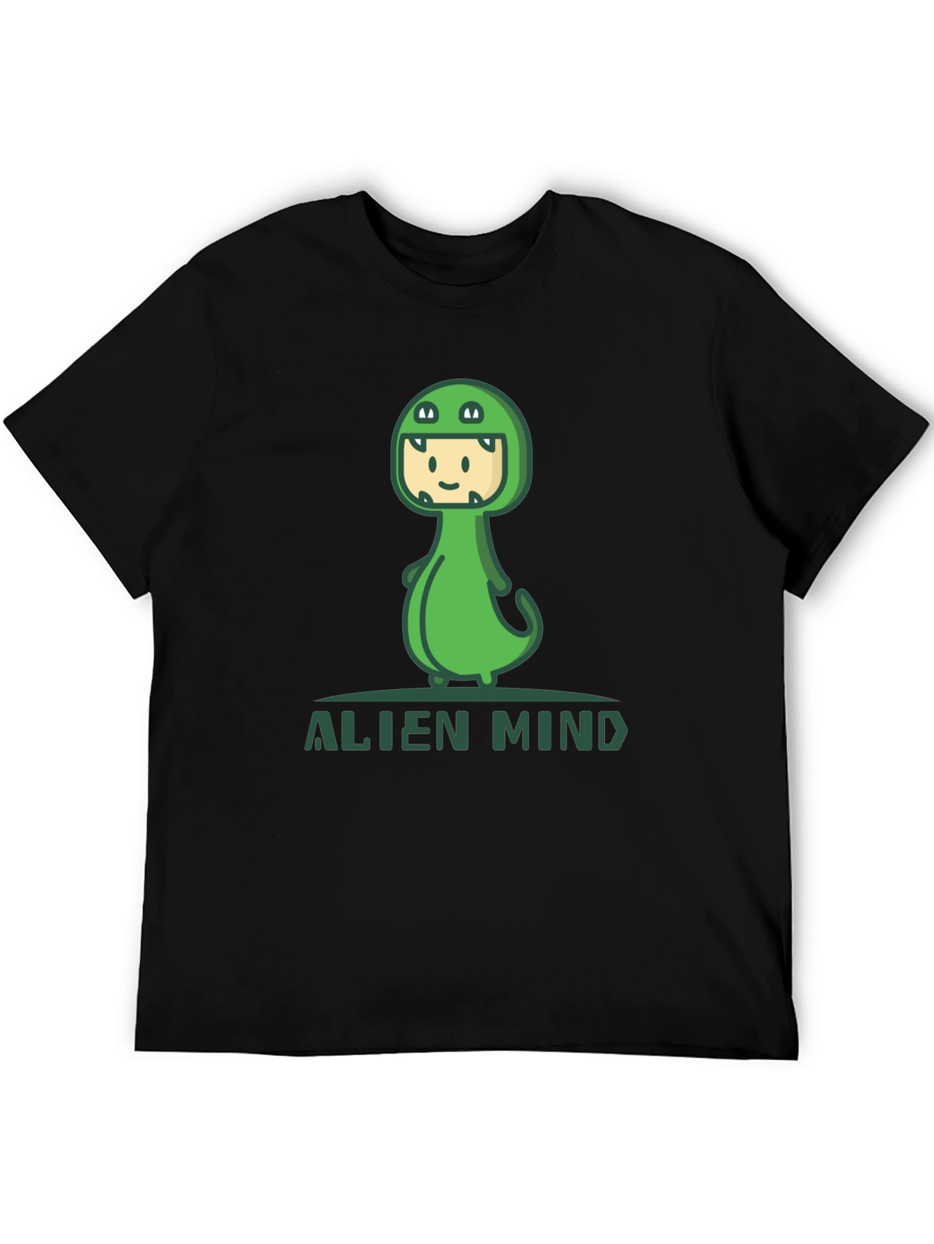Alien Mind Dino T-Shirt - Fun Graphic Tee