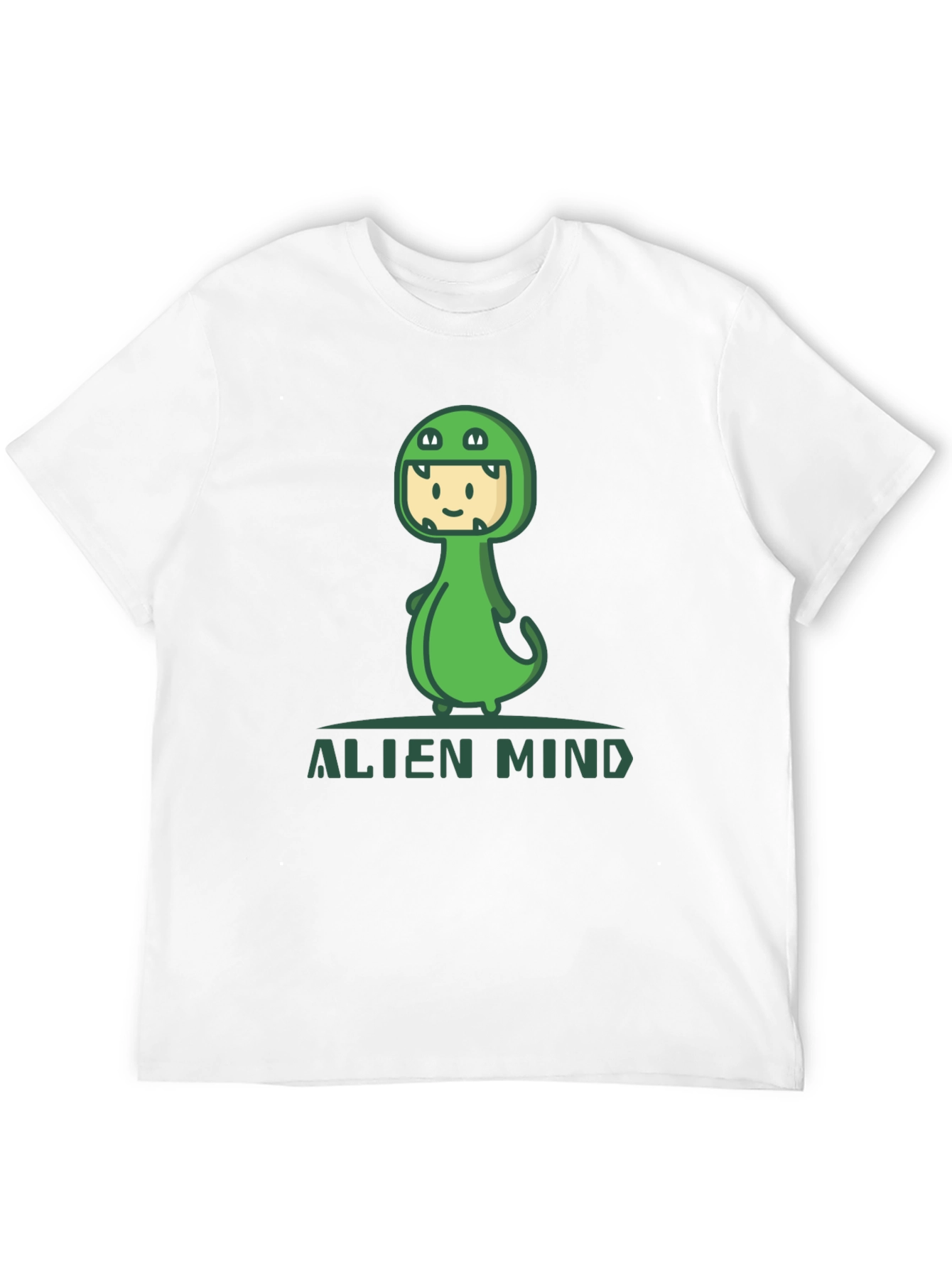 Alien Mind Dino T-Shirt - Fun Graphic Tee