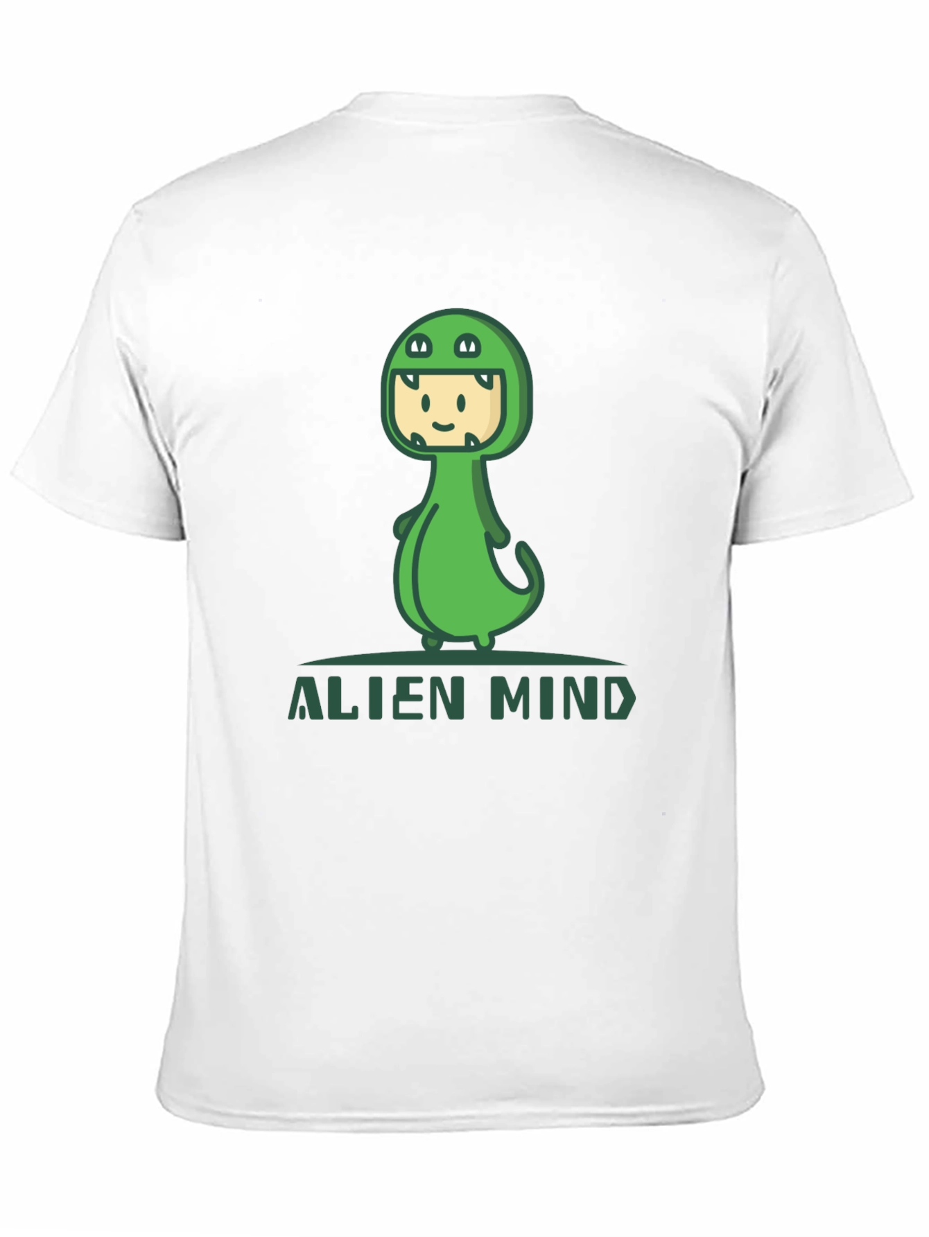 Alien Mind Dino T-Shirt - Fun Graphic Tee