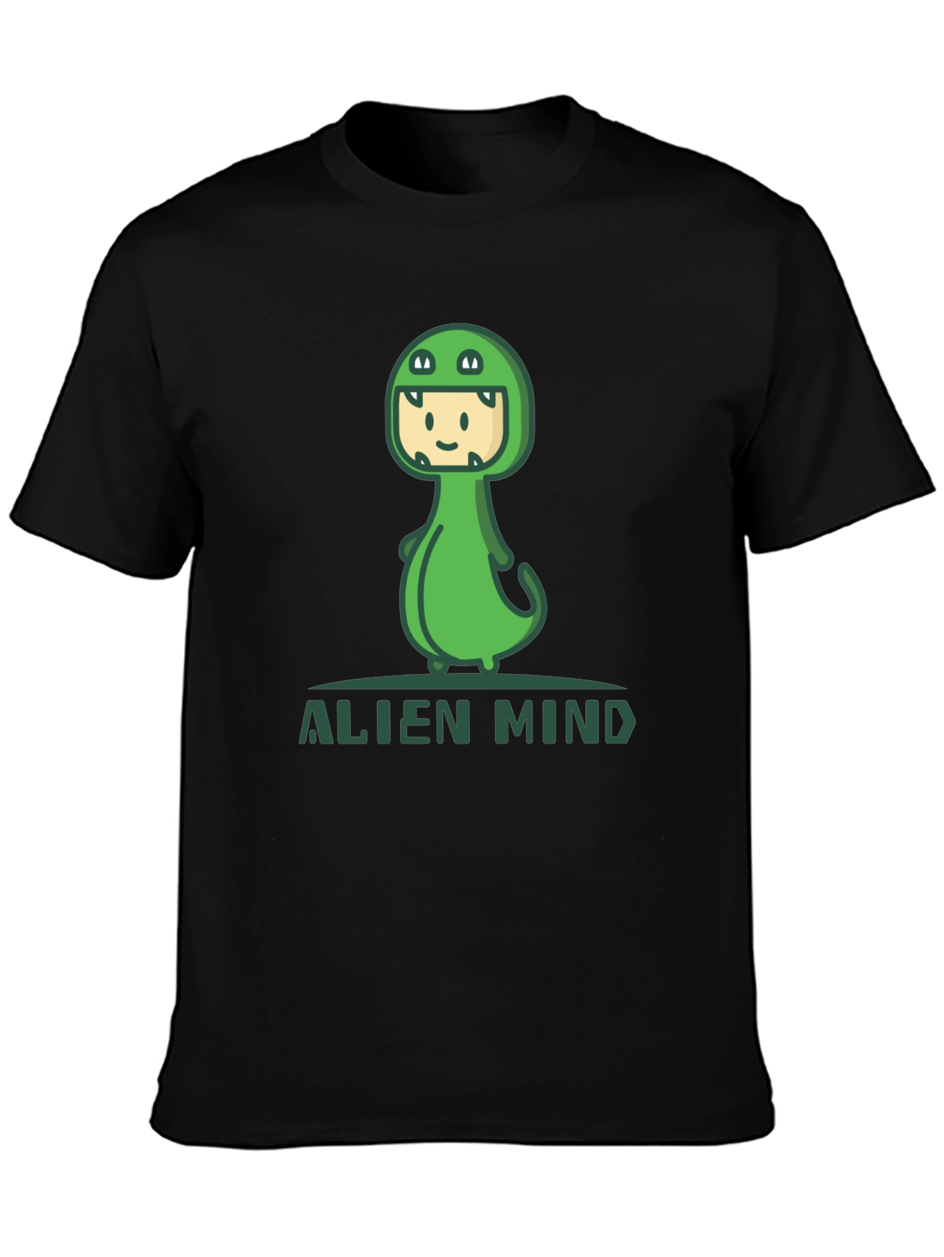 Alien Mind Dino T-Shirt - Fun Graphic Tee