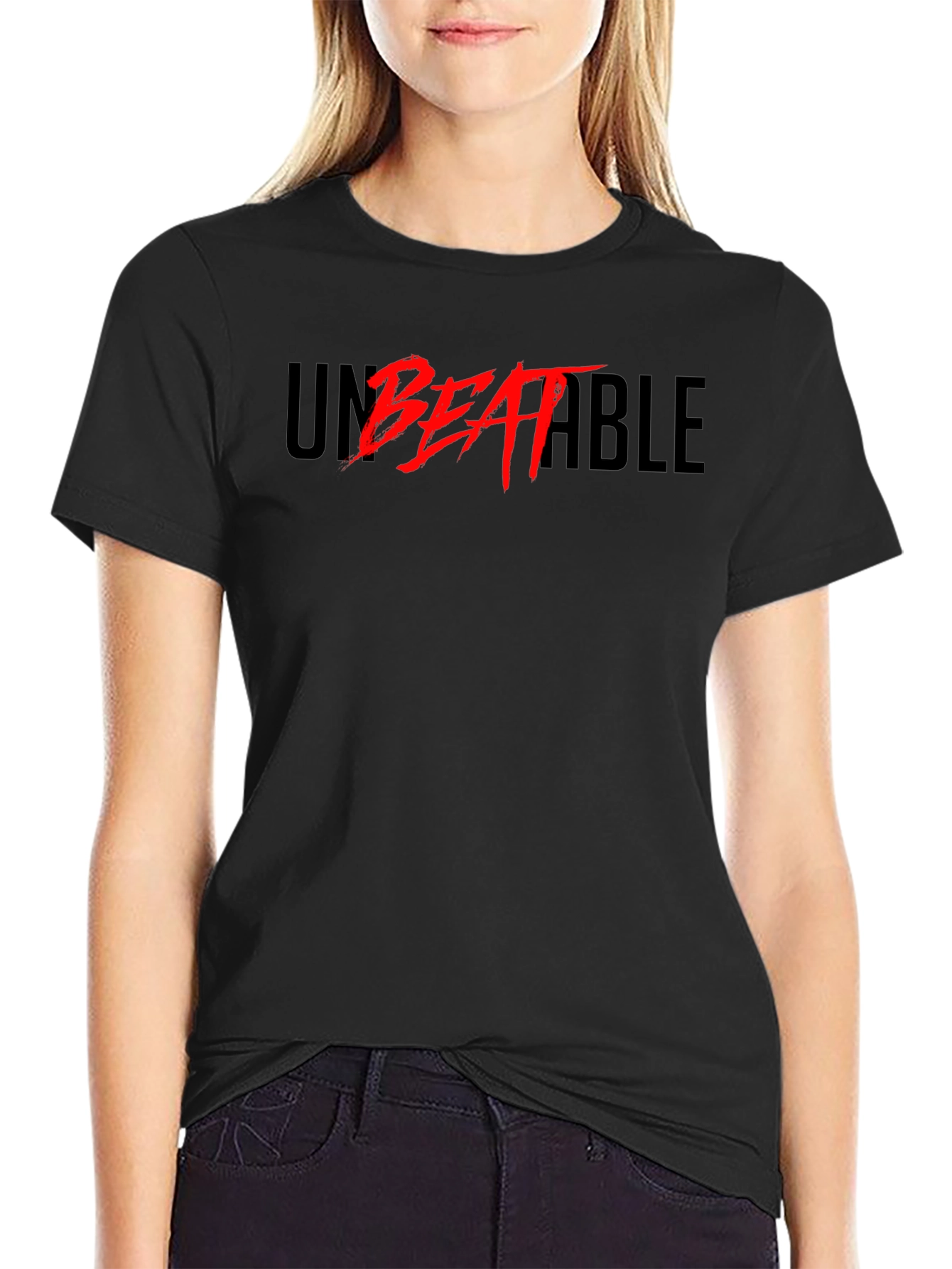 Unbeatable Graphic Print T-Shirt - Bold Statement Tee