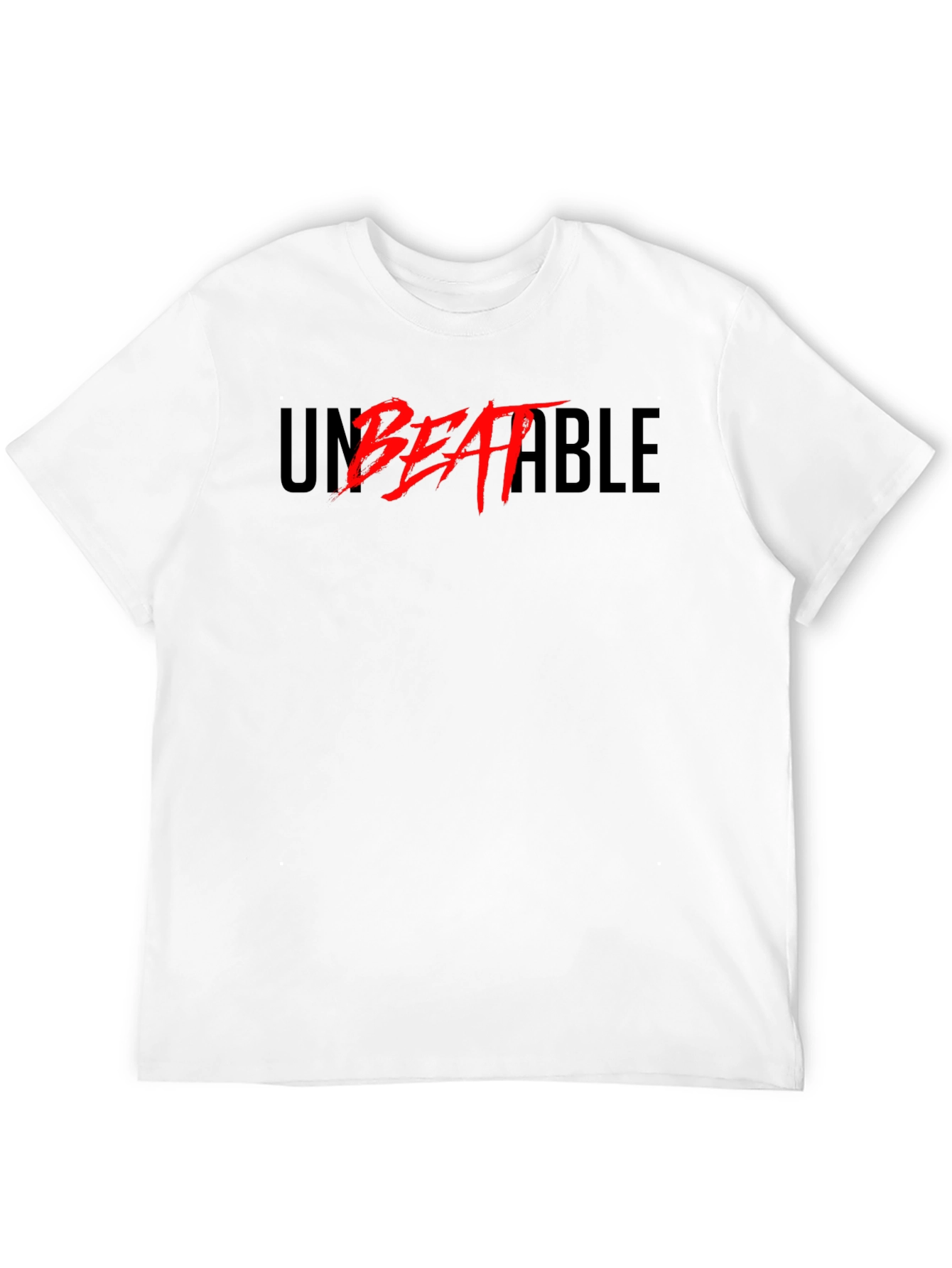 Unbeatable Graphic Print T-Shirt - Bold Statement Tee