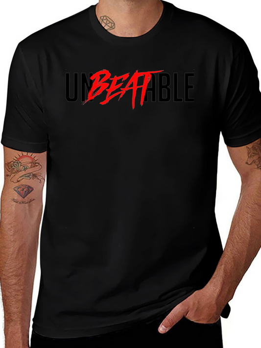 Unbeatable Graphic Print T-Shirt - Bold Statement Tee