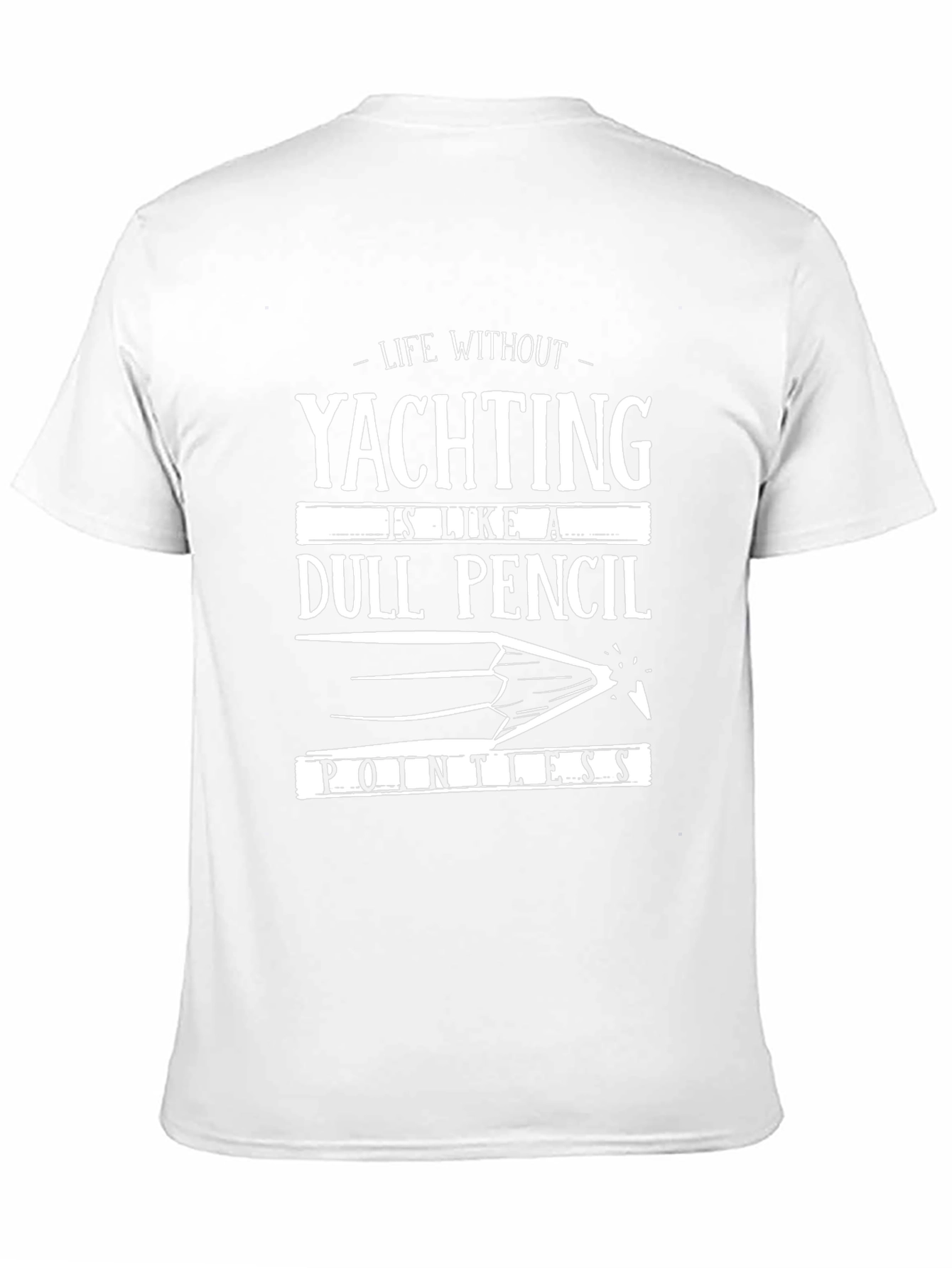 Yachting Dull Pencil Mens T-Shirt