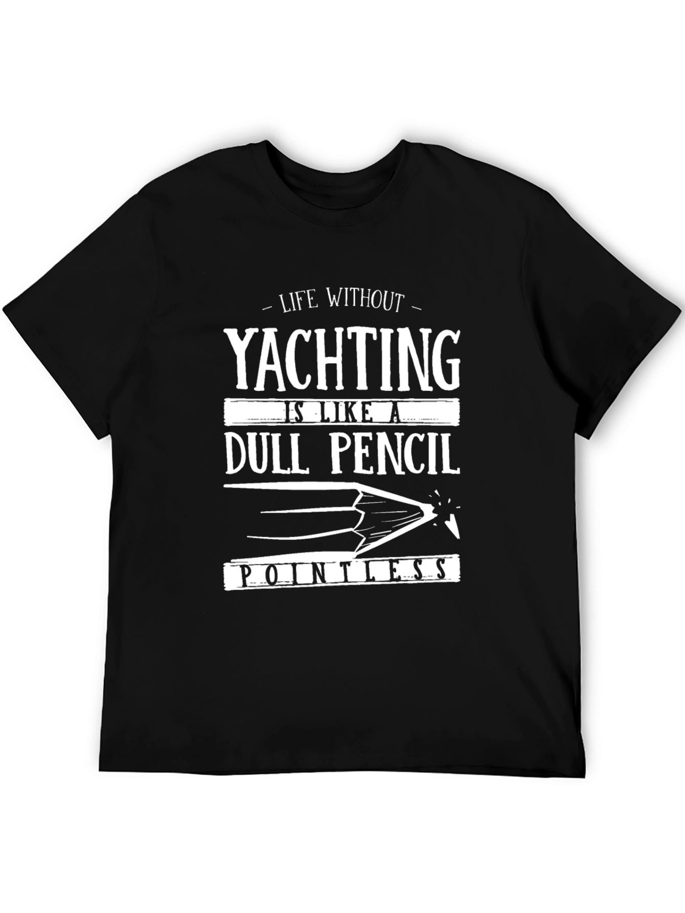 Yachting Dull Pencil Mens T-Shirt