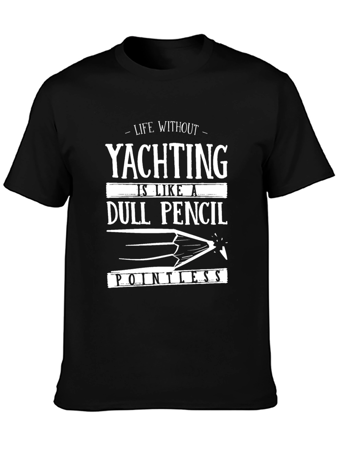 Yachting Dull Pencil Mens T-Shirt