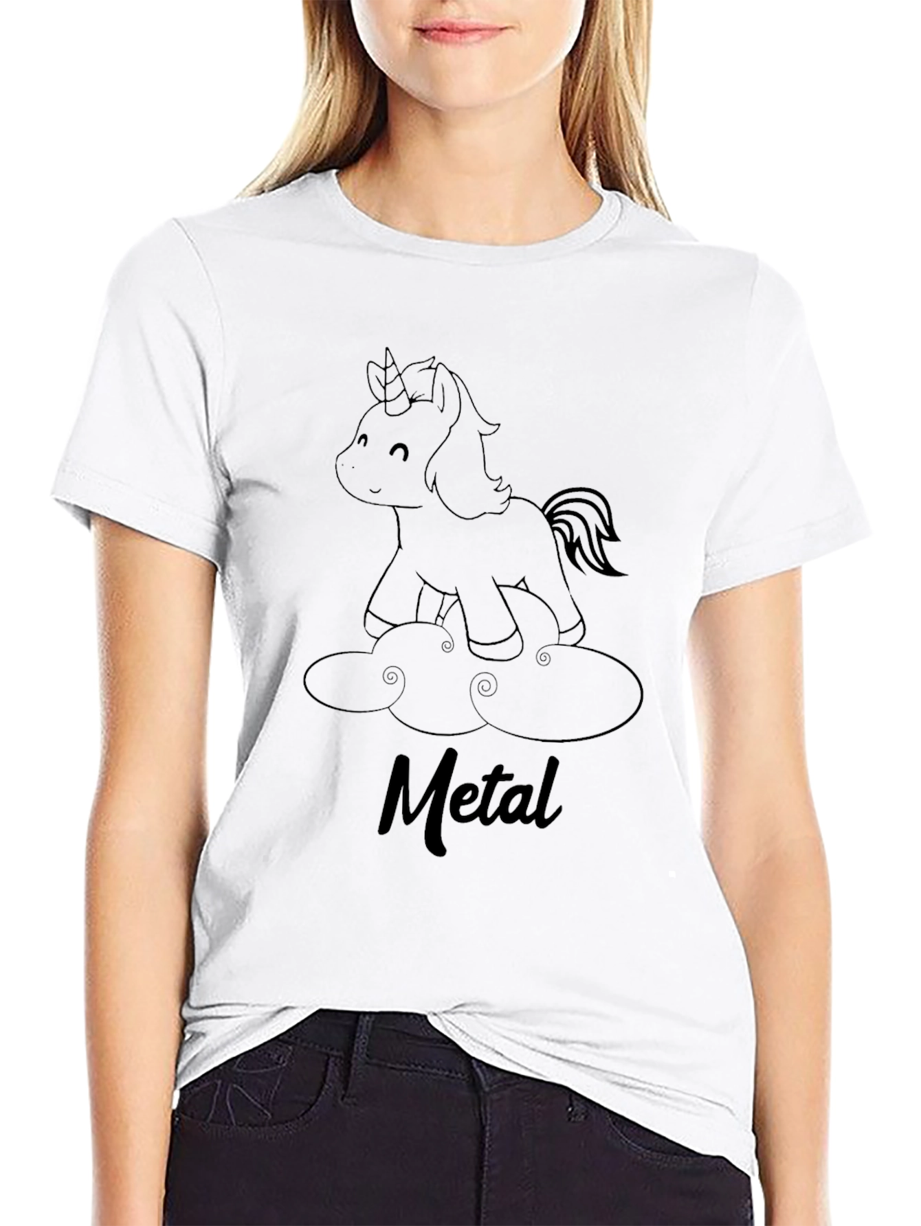 Unicorn Metal Band Graphic Tee