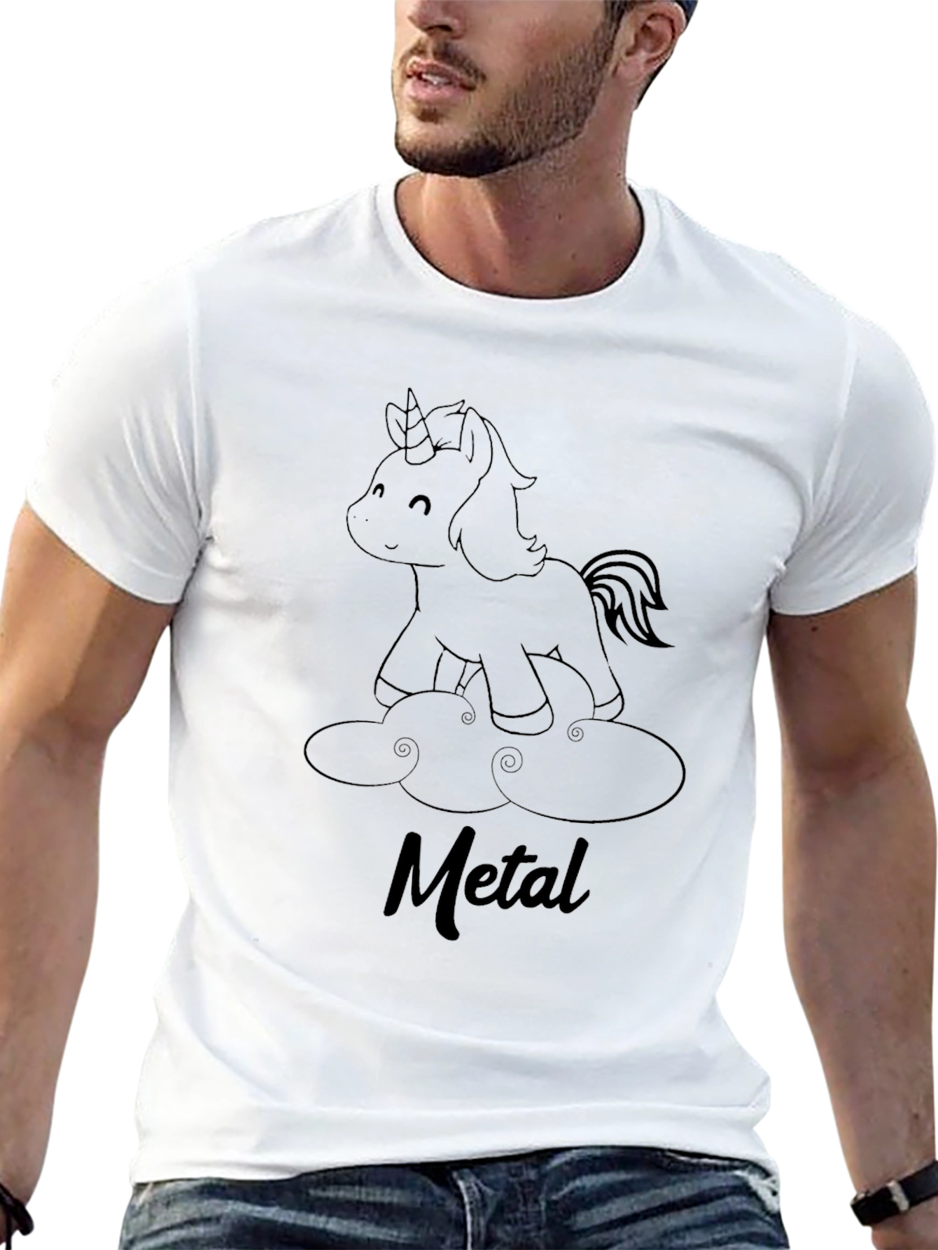 Unicorn Metal Band Graphic Tee