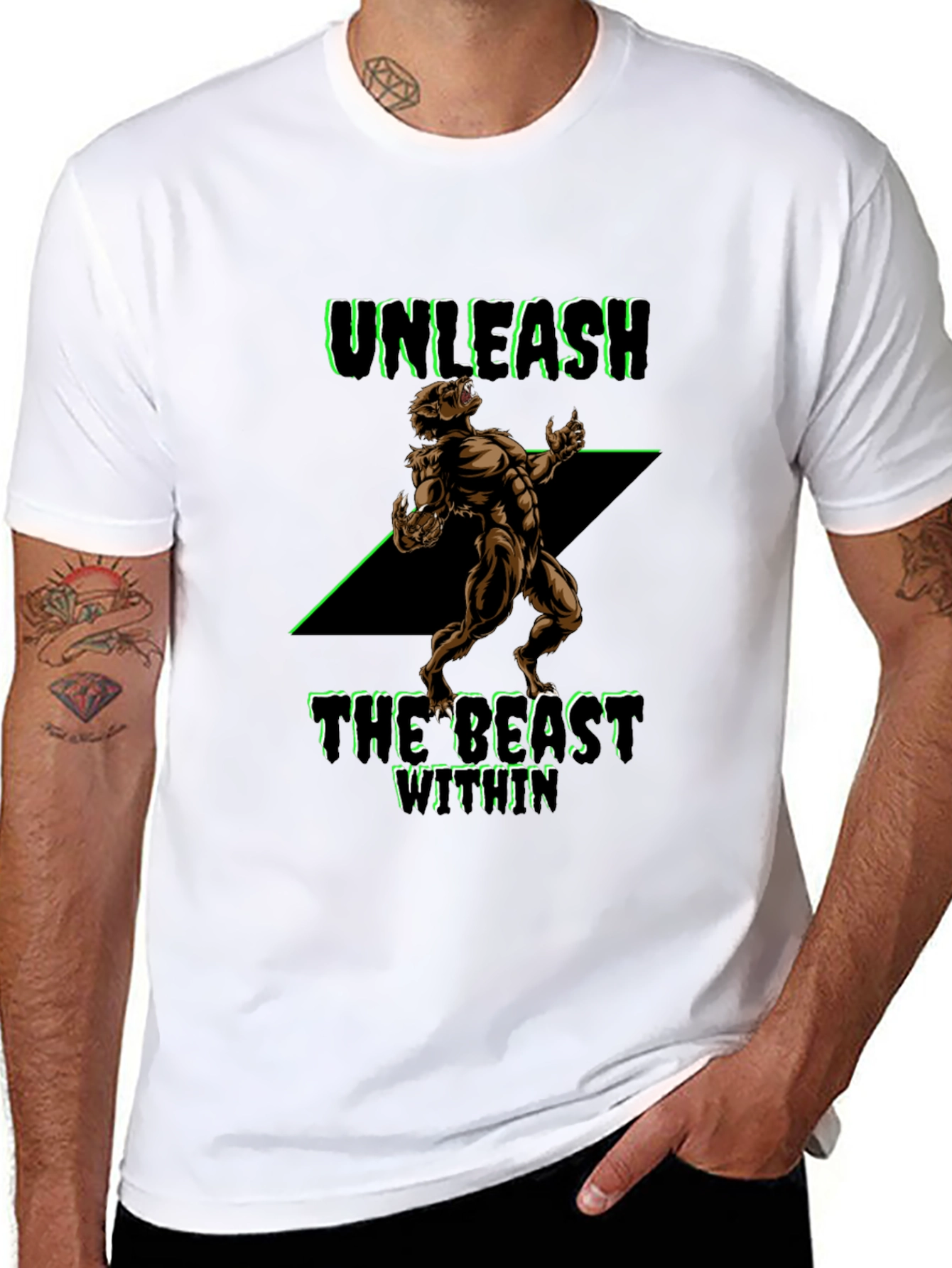 Unleash the Beast Within Graphic T-Shirt
