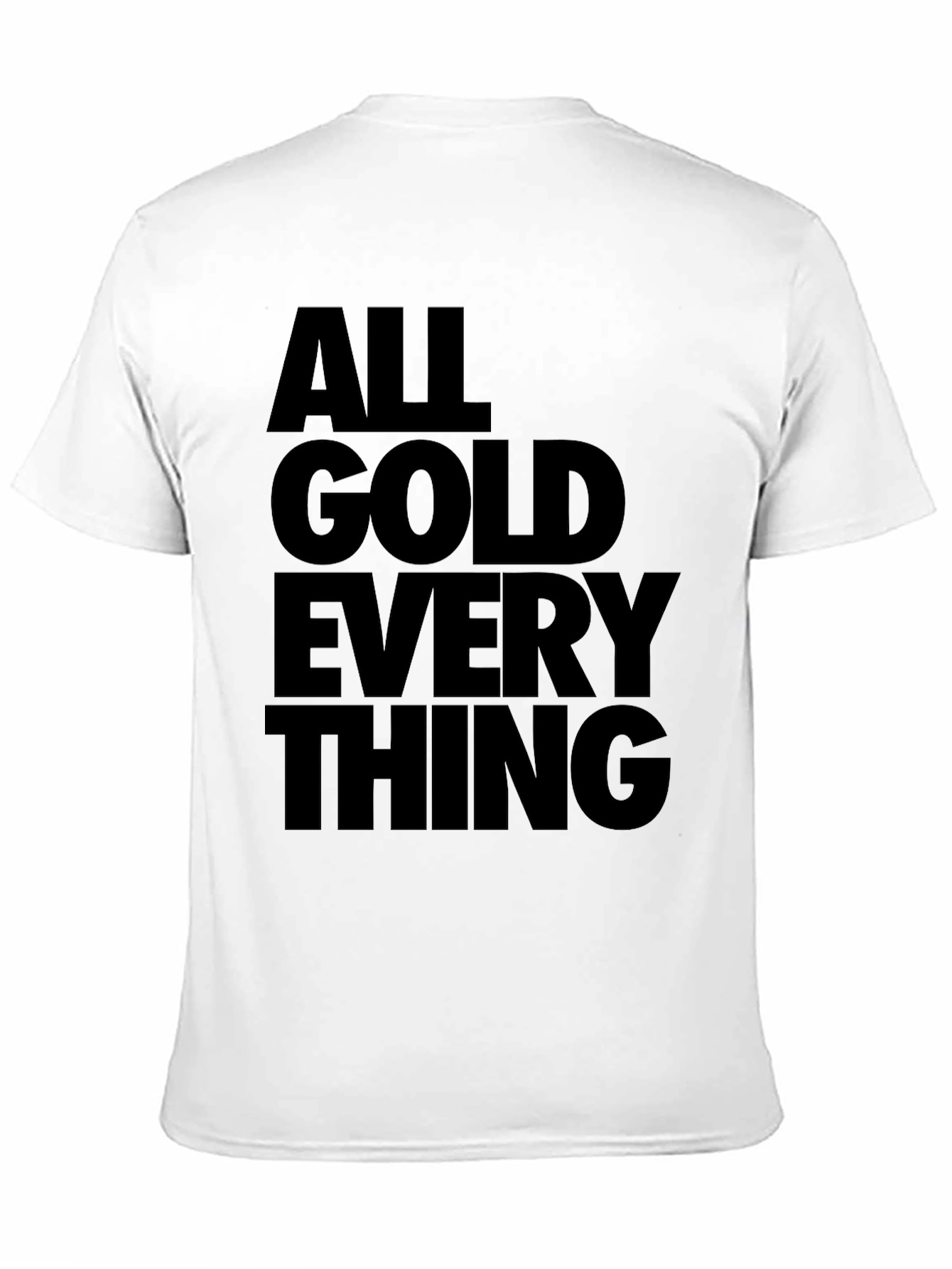 All Gold Everything Mens Black Graphic Tee