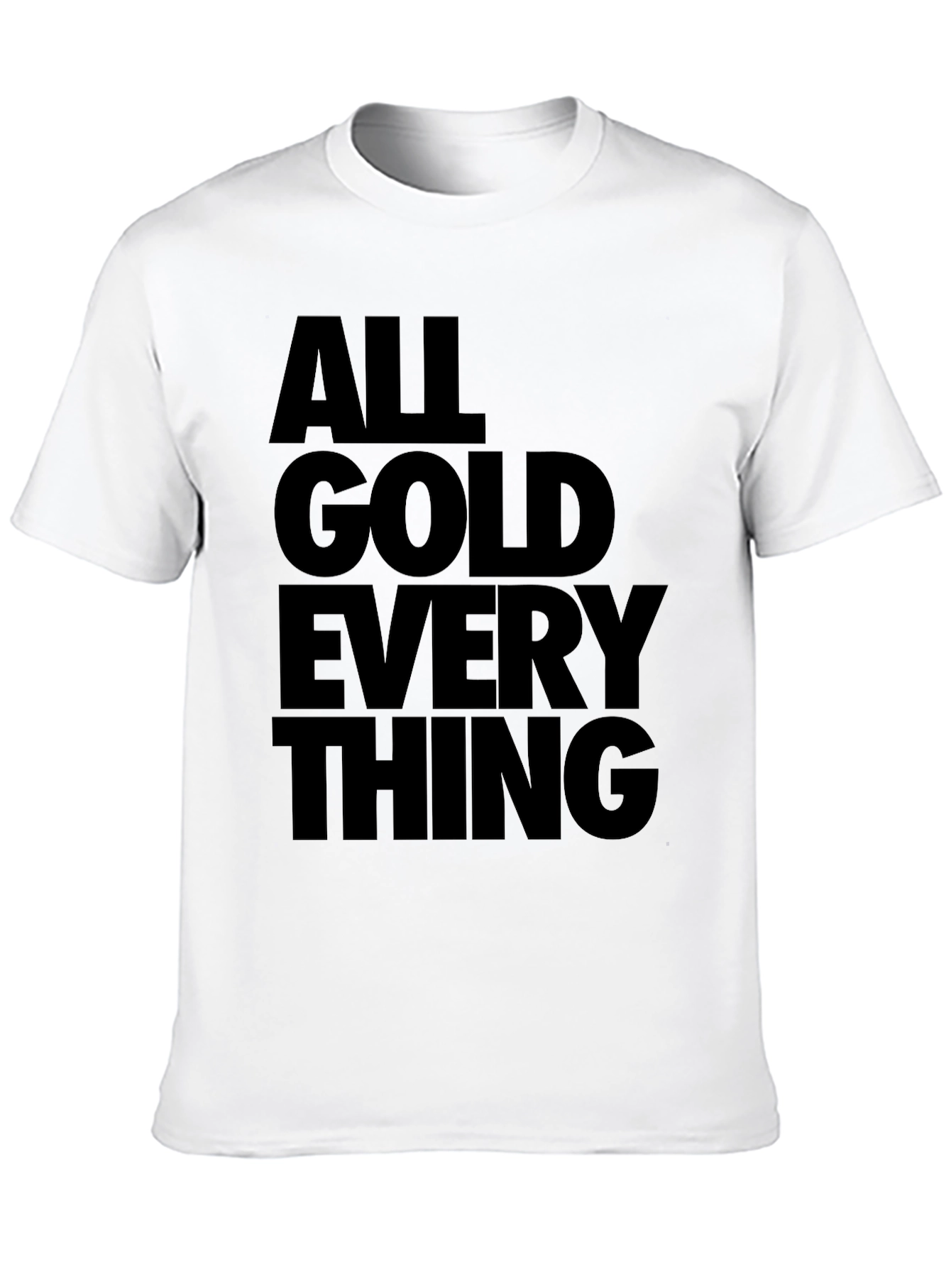 All Gold Everything Mens Black Graphic Tee