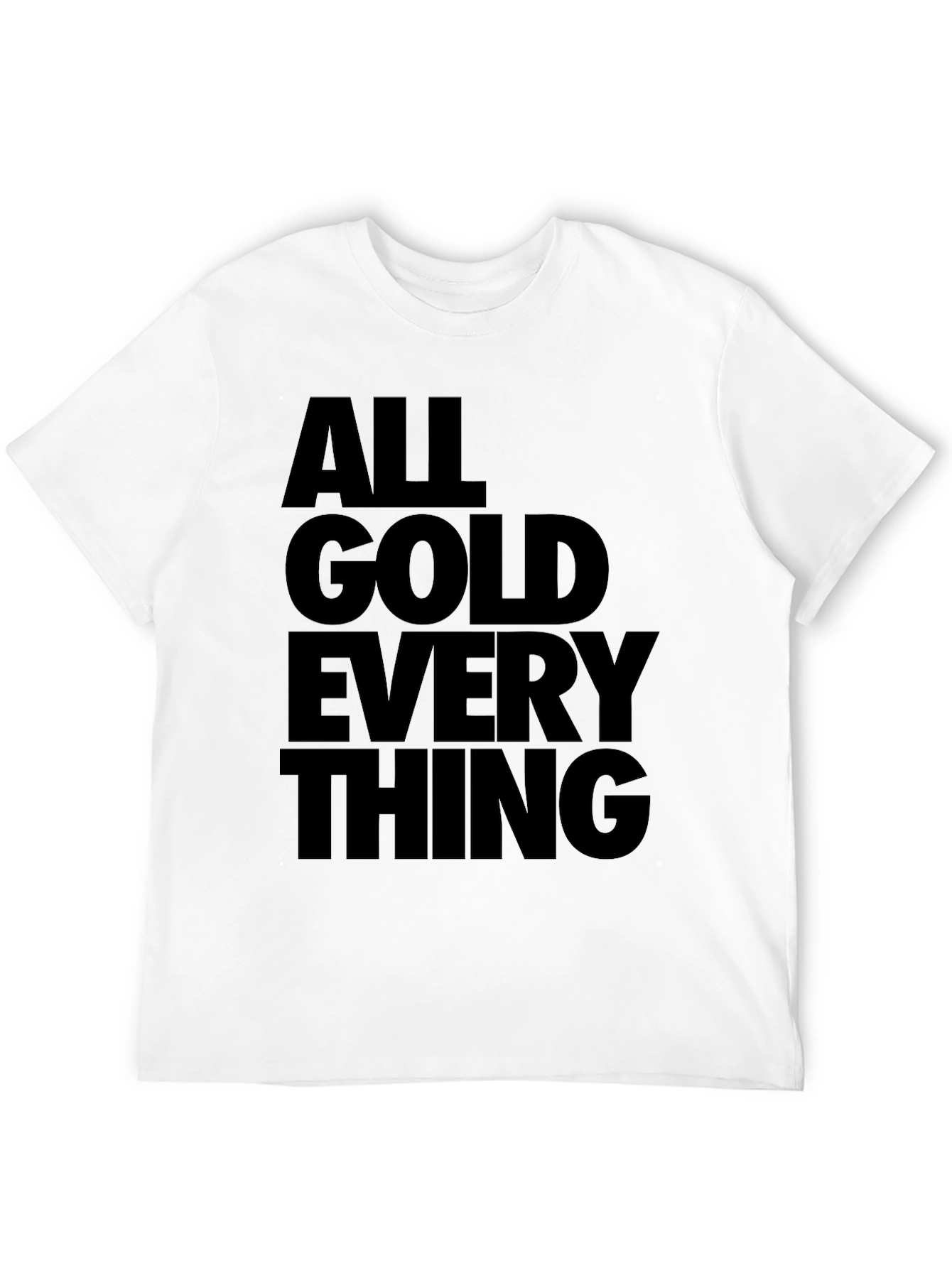 All Gold Everything Mens Black Graphic Tee