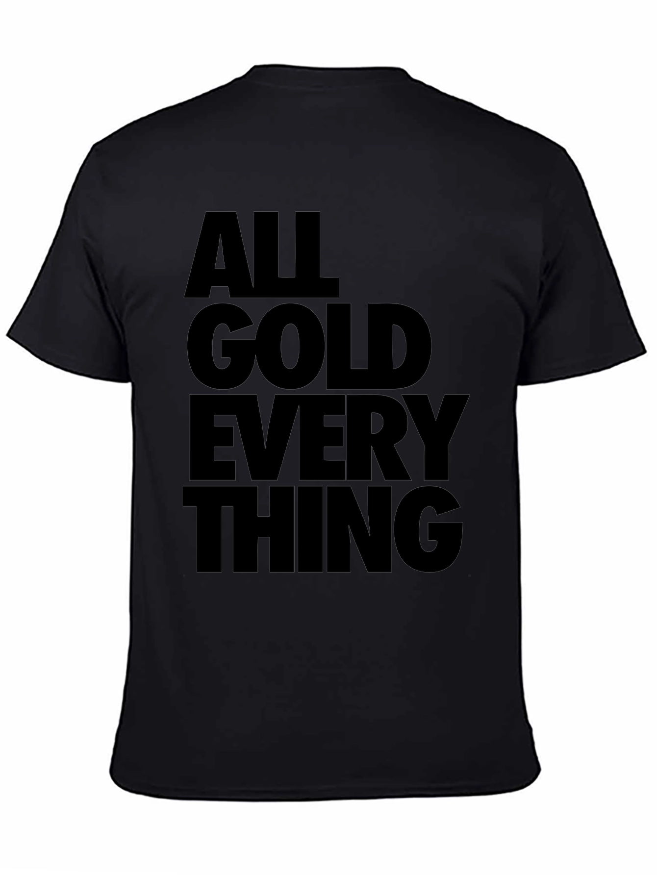 All Gold Everything Mens Black Graphic Tee