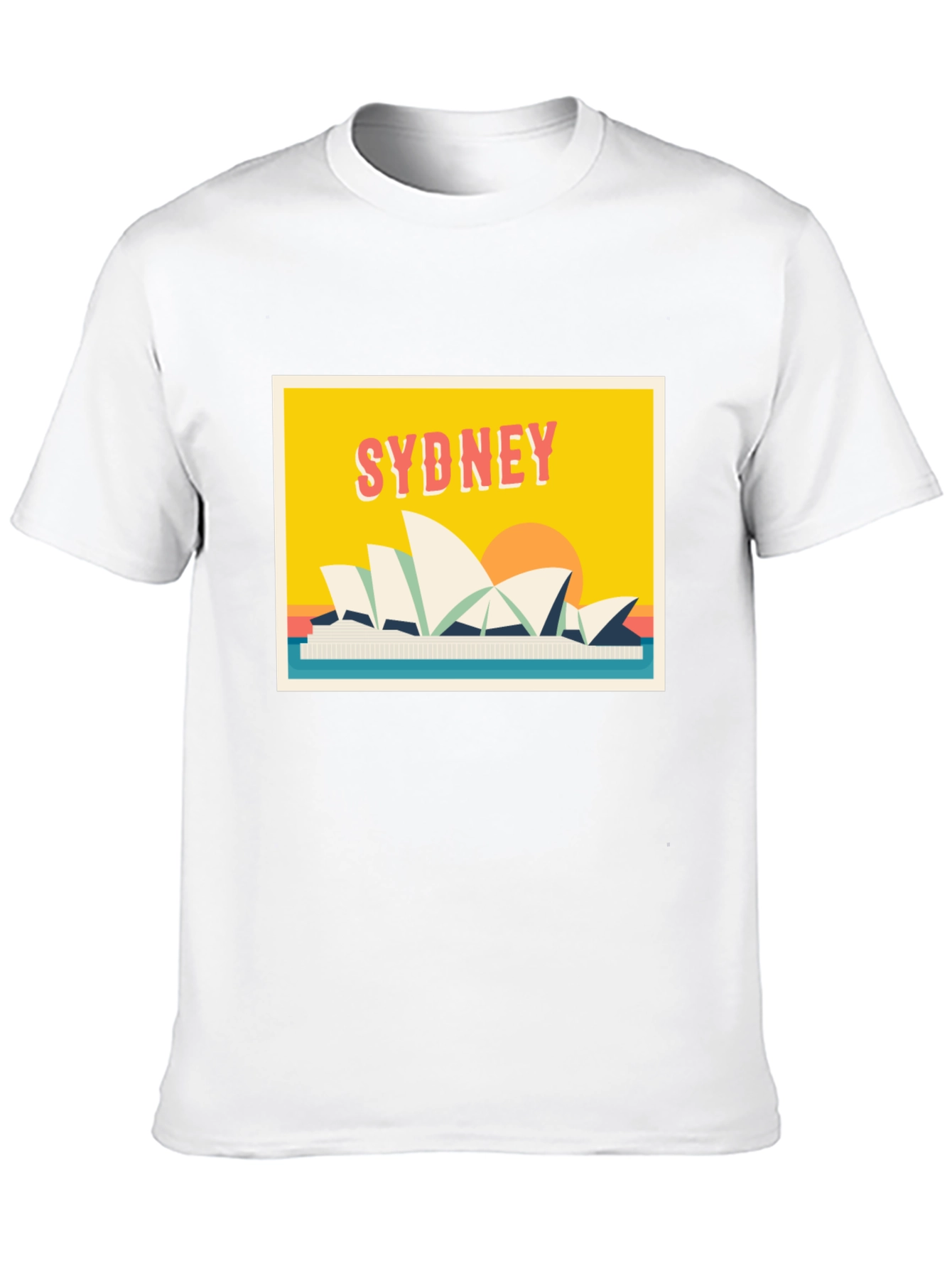 Sydney Opera House Graphic Tee - Retro Style