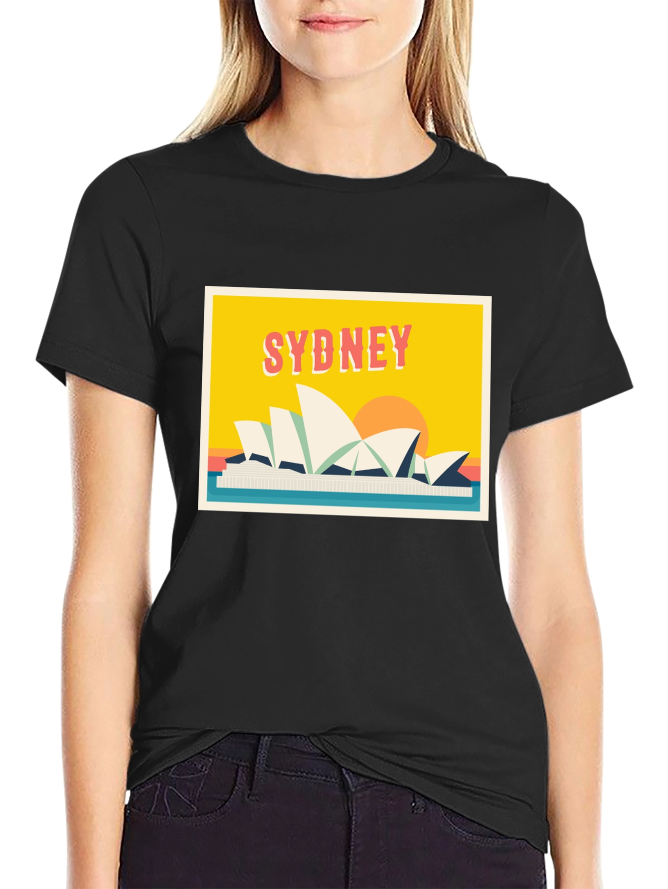 Sydney Opera House Graphic Tee - Retro Style