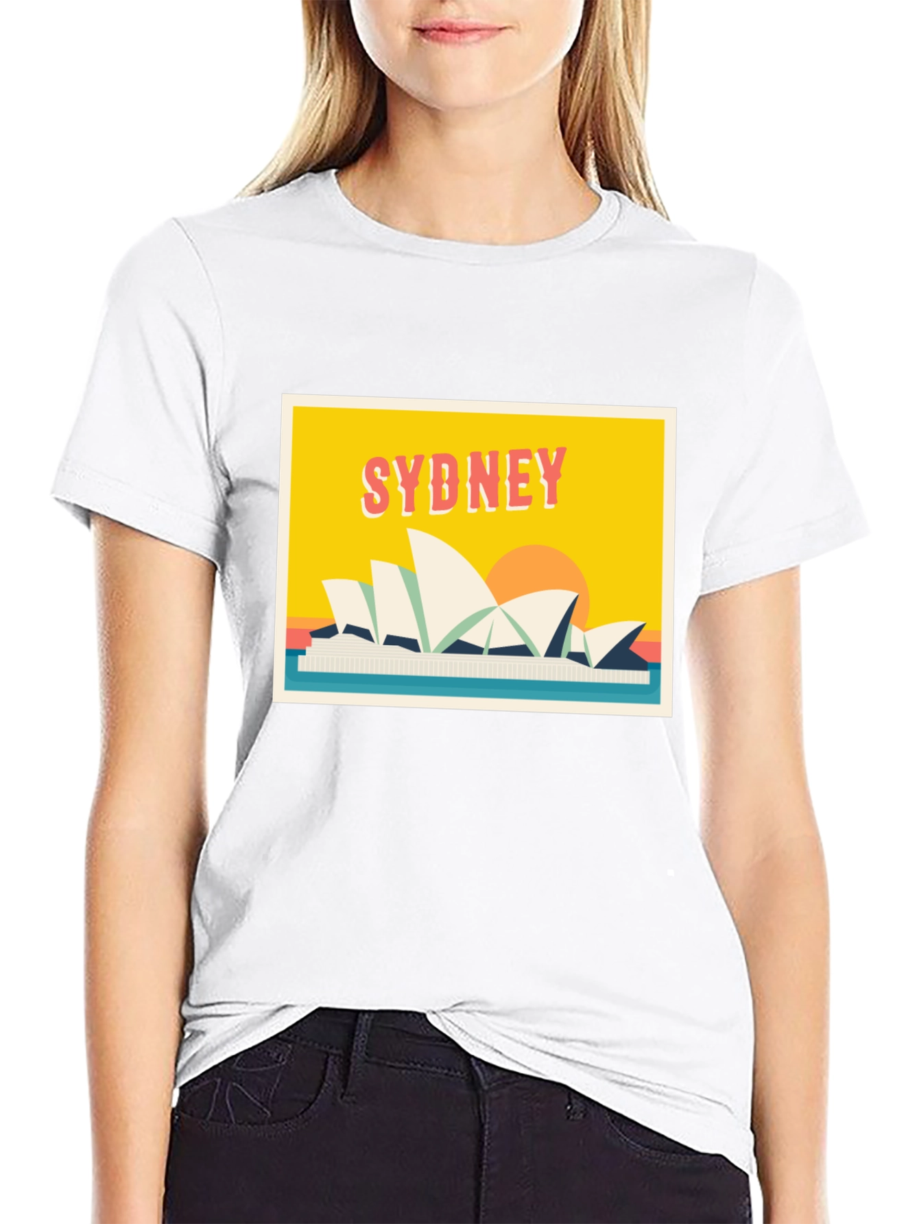 Sydney Opera House Graphic Tee - Retro Style
