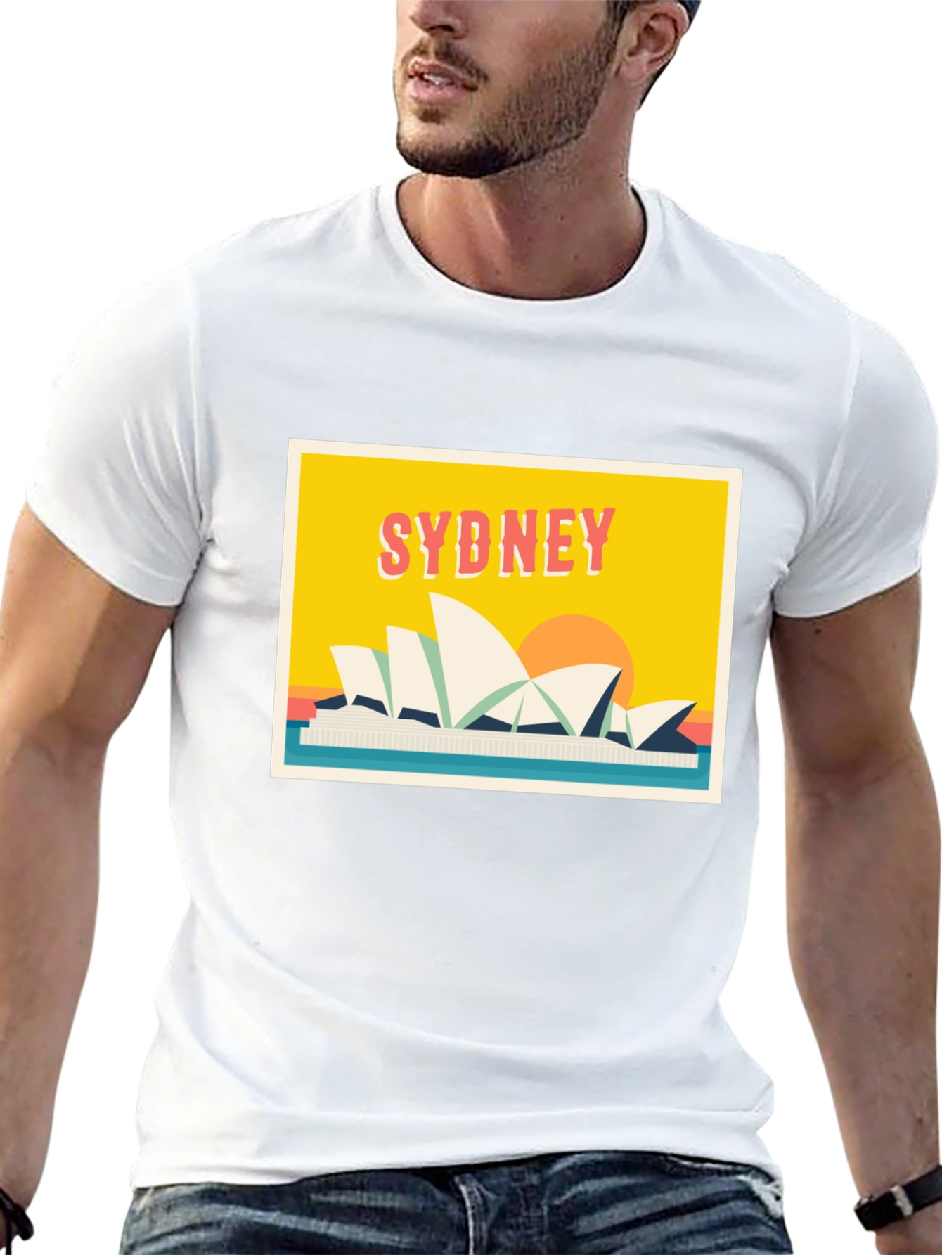 Sydney Opera House Graphic Tee - Retro Style