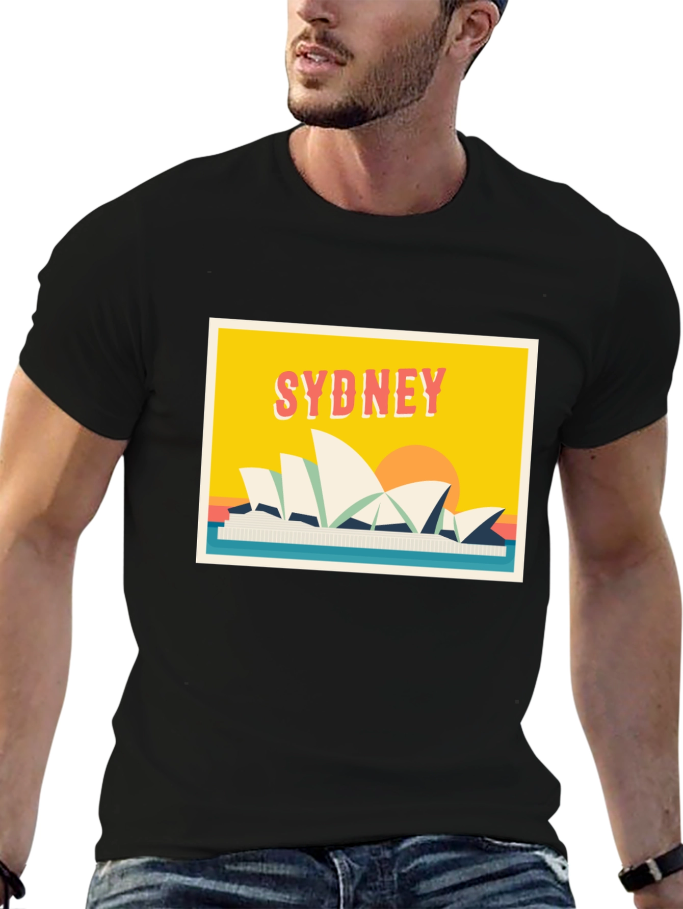 Sydney Opera House Graphic Tee - Retro Style