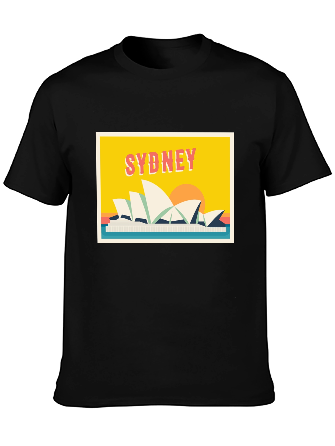 Sydney Opera House Graphic Tee - Retro Style