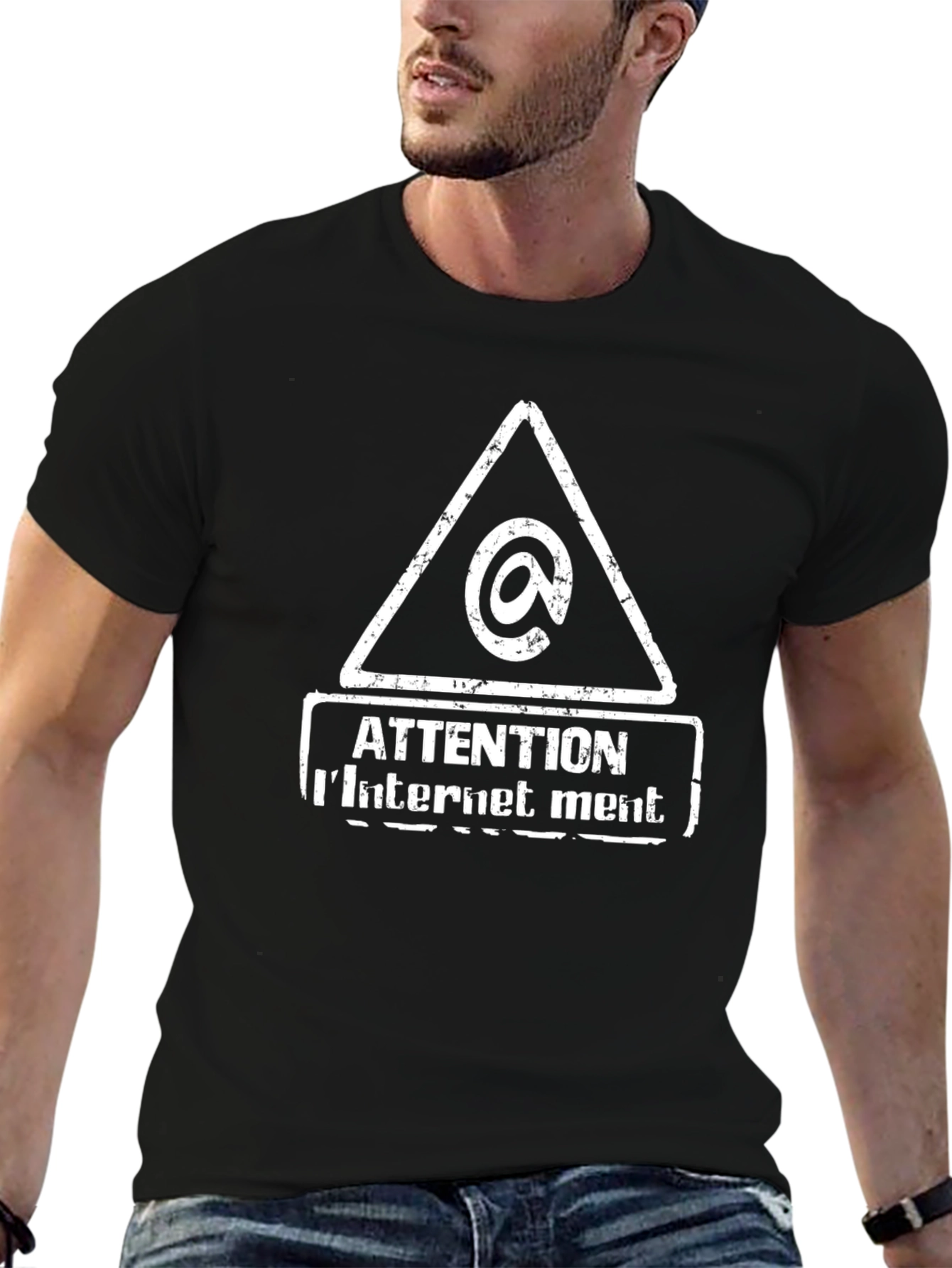 Attention Internet Mens T-Shirt