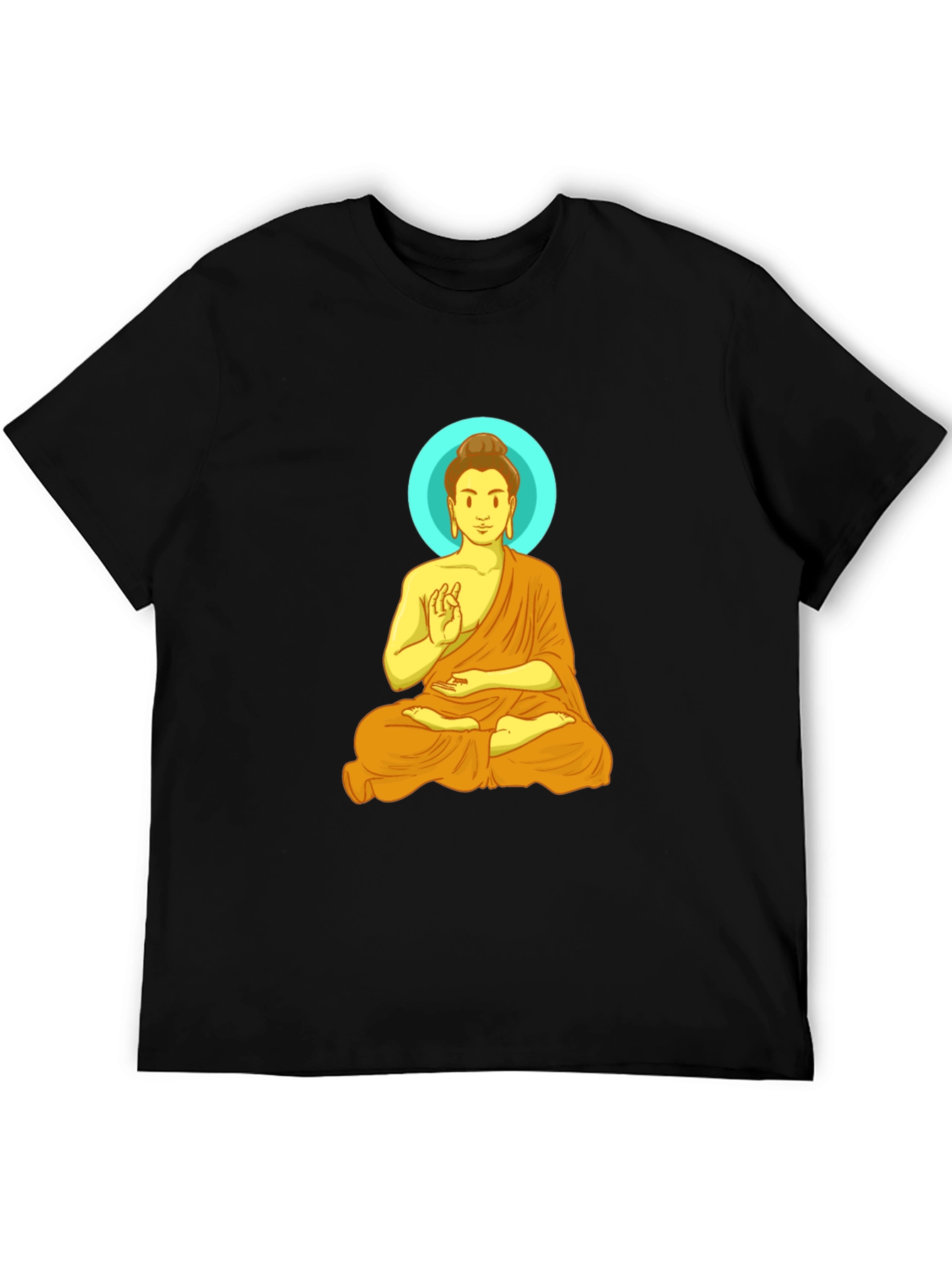 Buddha Graphic Tee - Meditating Print