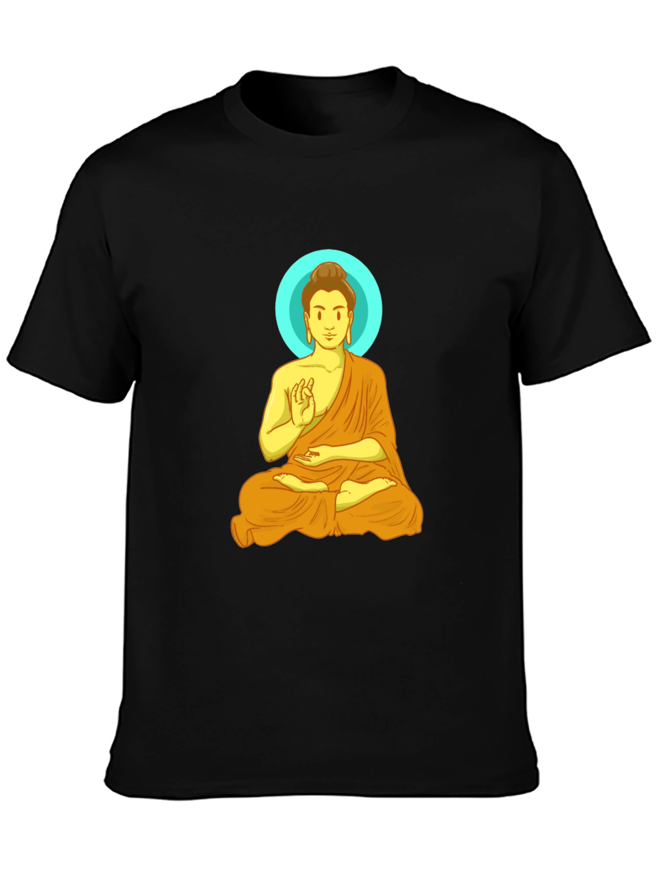 Buddha Graphic Tee - Meditating Print