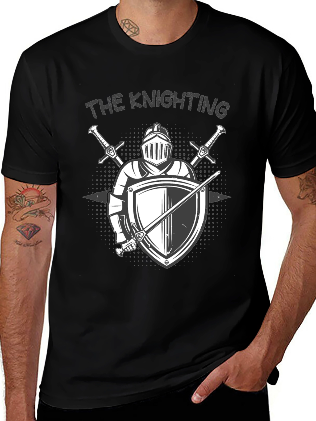 The Knighting Graphic T-Shirt - Medieval Knight Design